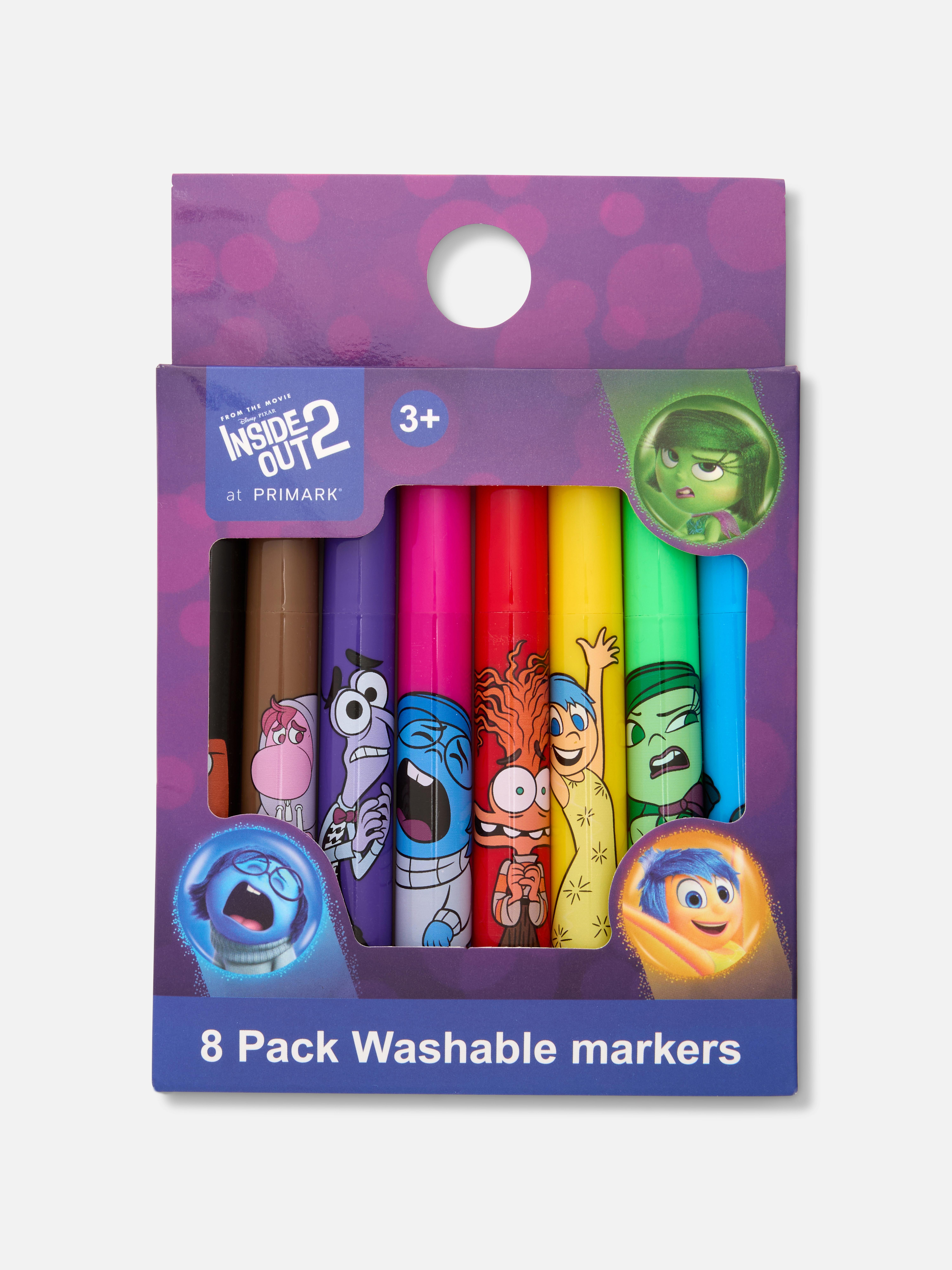 Abwaschbare „Disney Alles steht Kopf 2“ Filzstifte, 8er-Pack