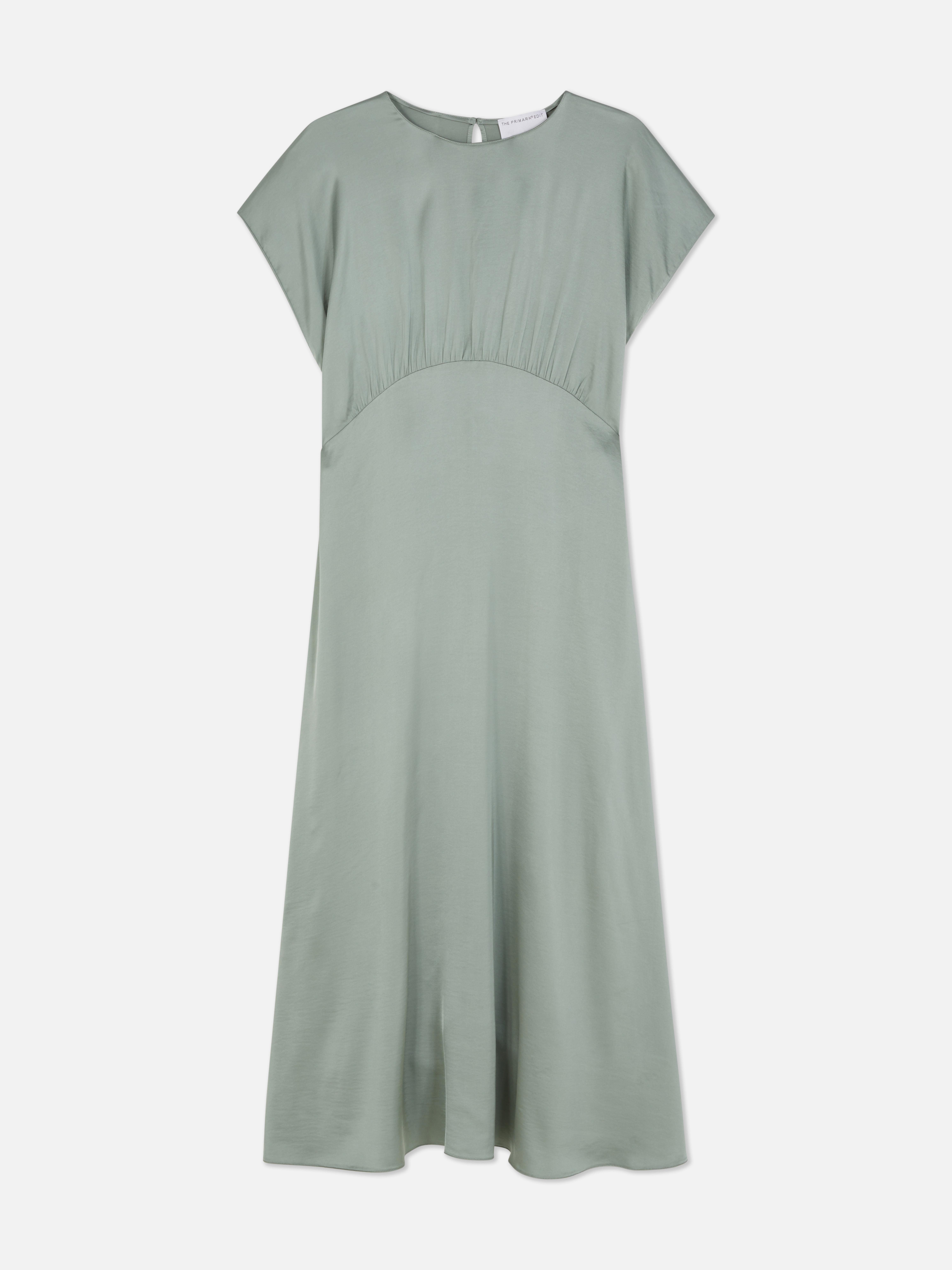 Robe mi-longue en satin The Edit
