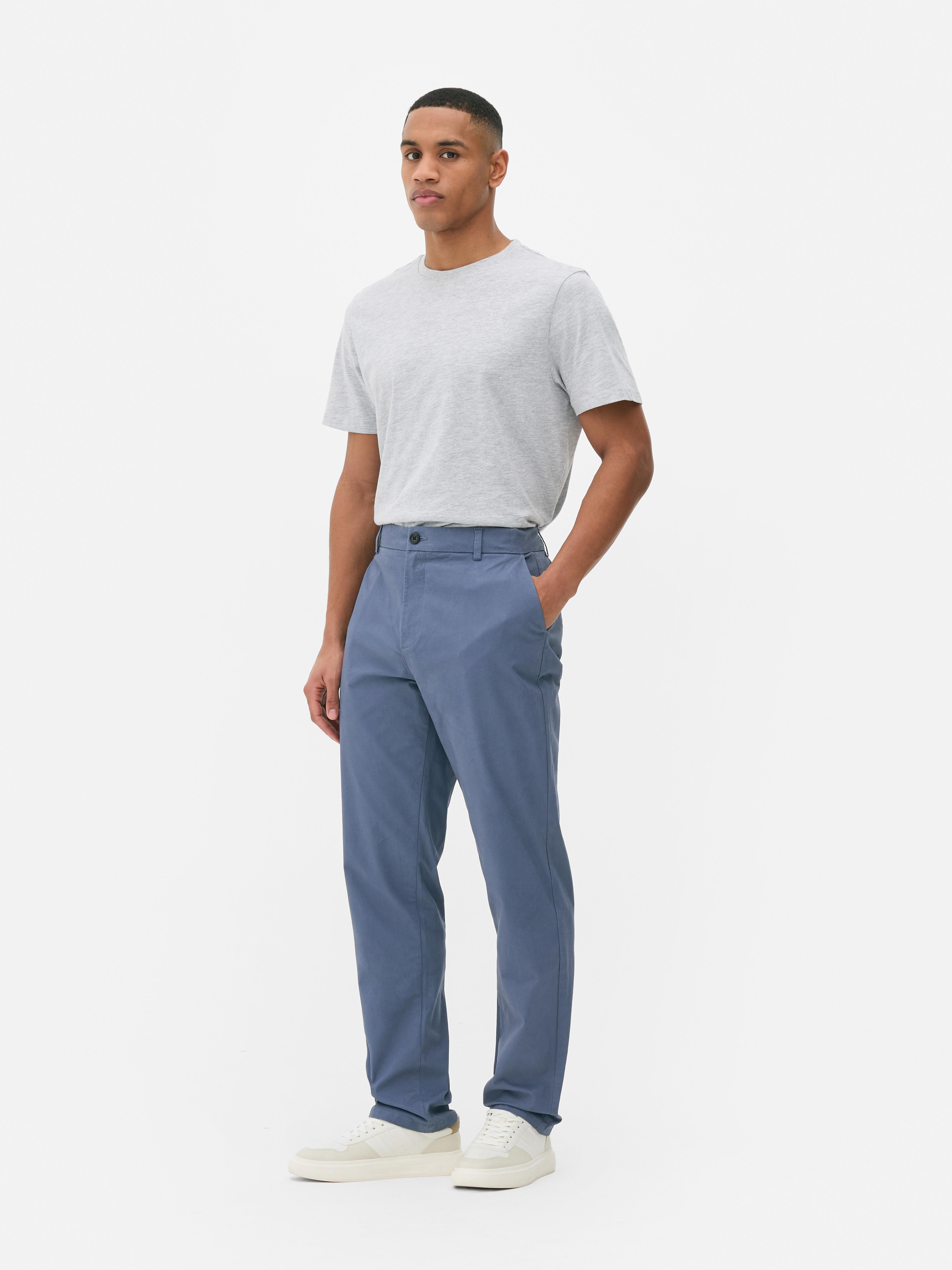 Straight Leg Chino Trousers