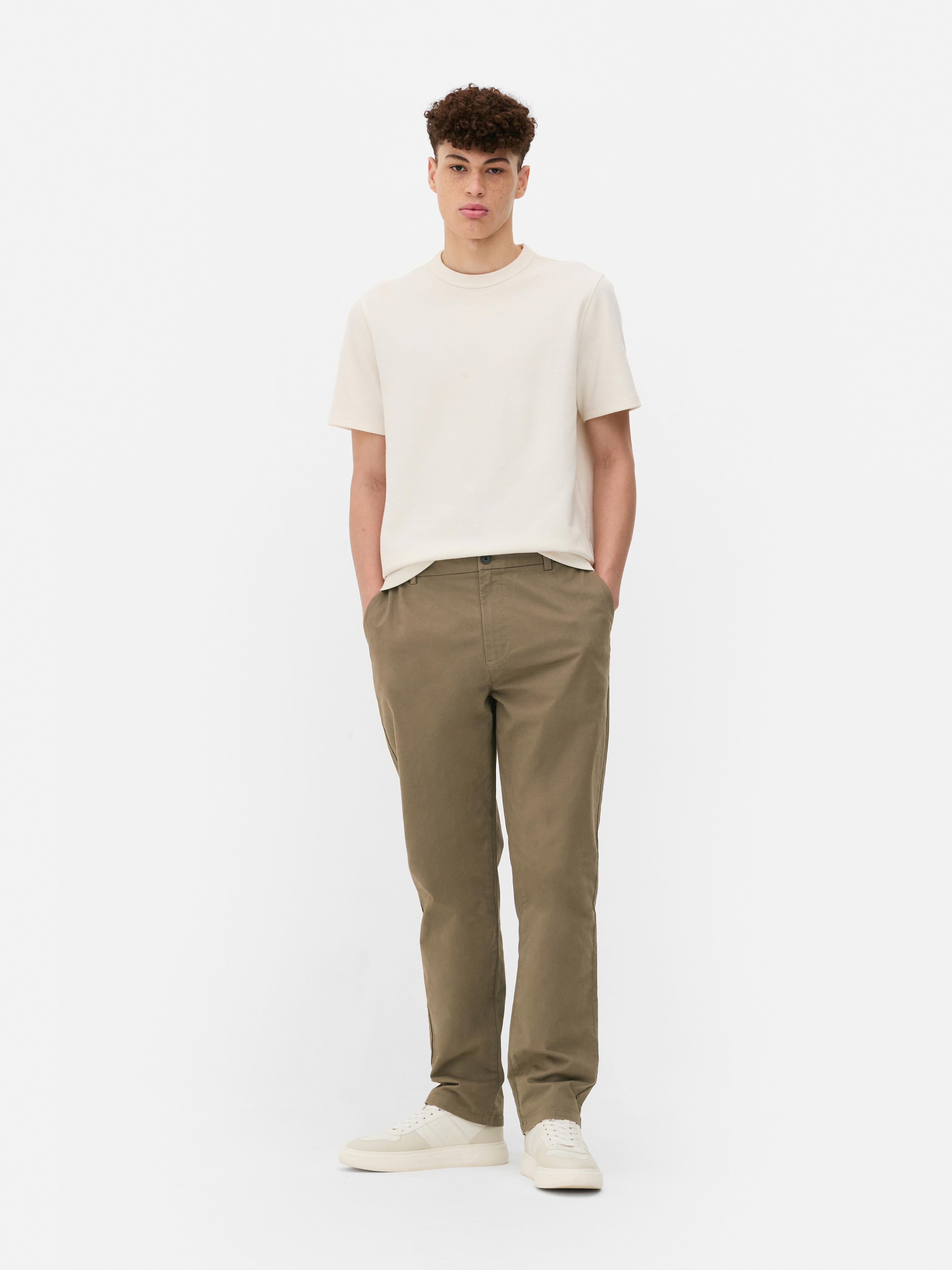 Straight Leg Chino Trousers