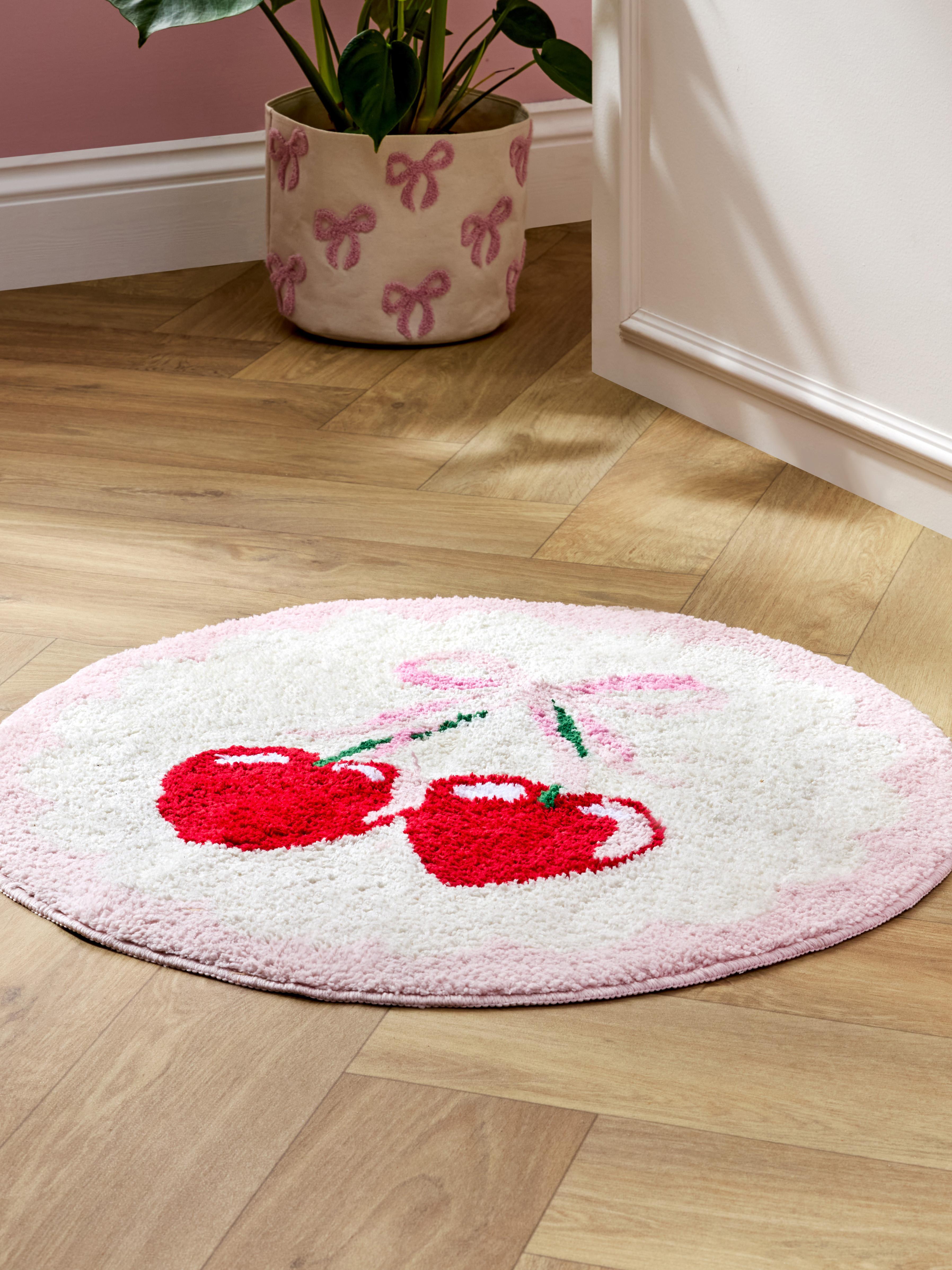 Round Cherry Bathmat