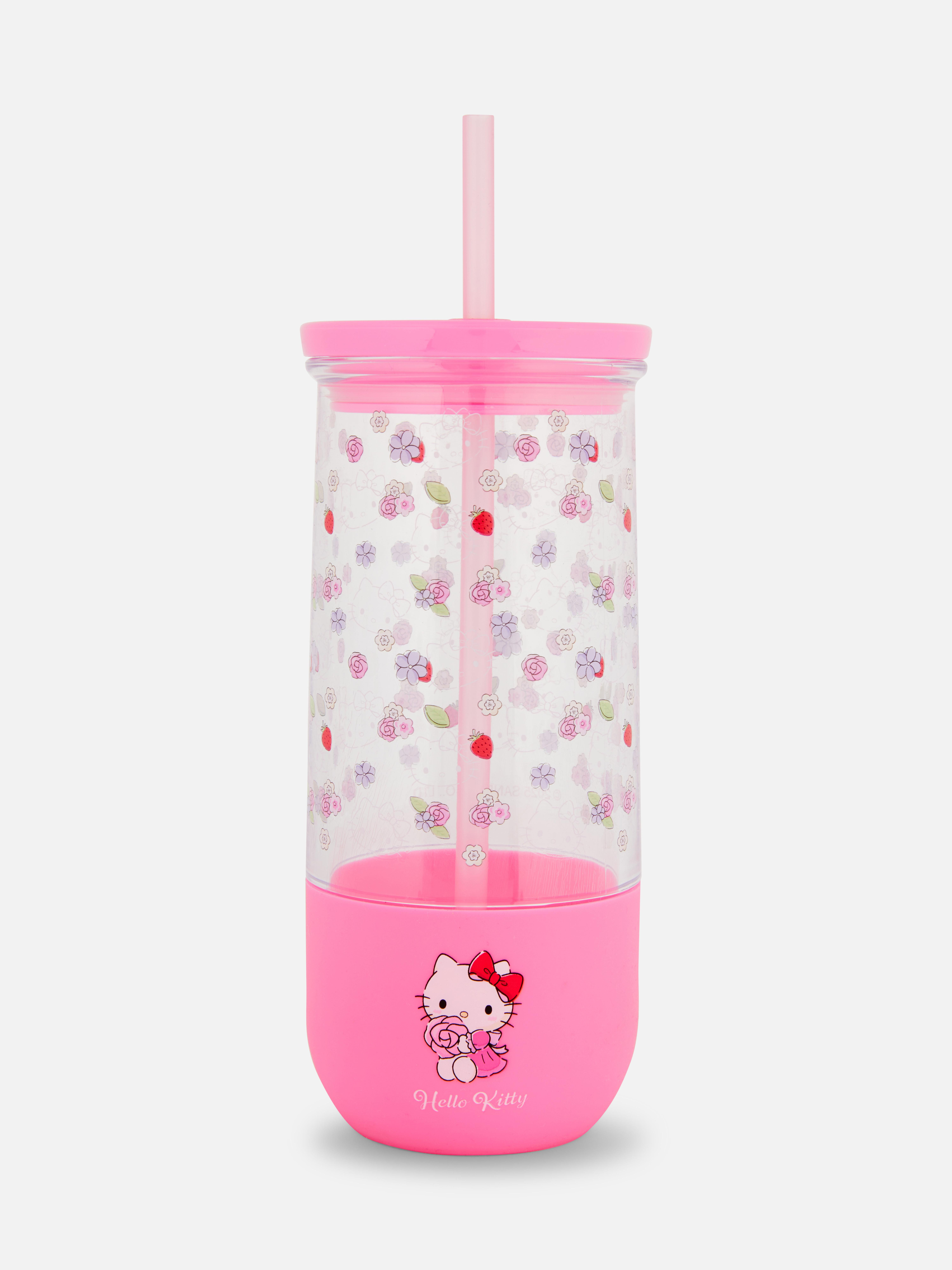 Gobelet avec paille Hello Kitty