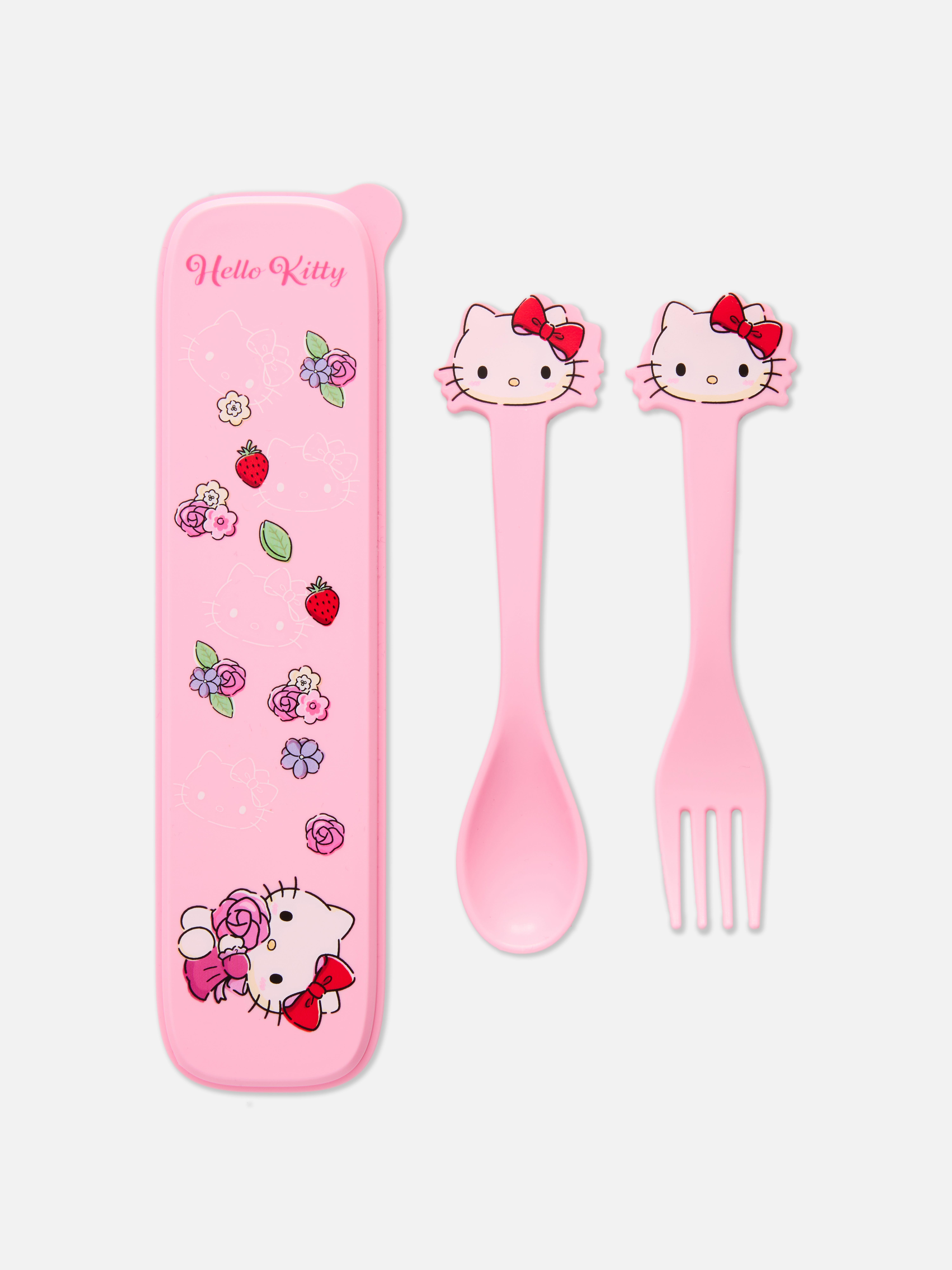 Przenośny zestaw sztućców Hello Kitty