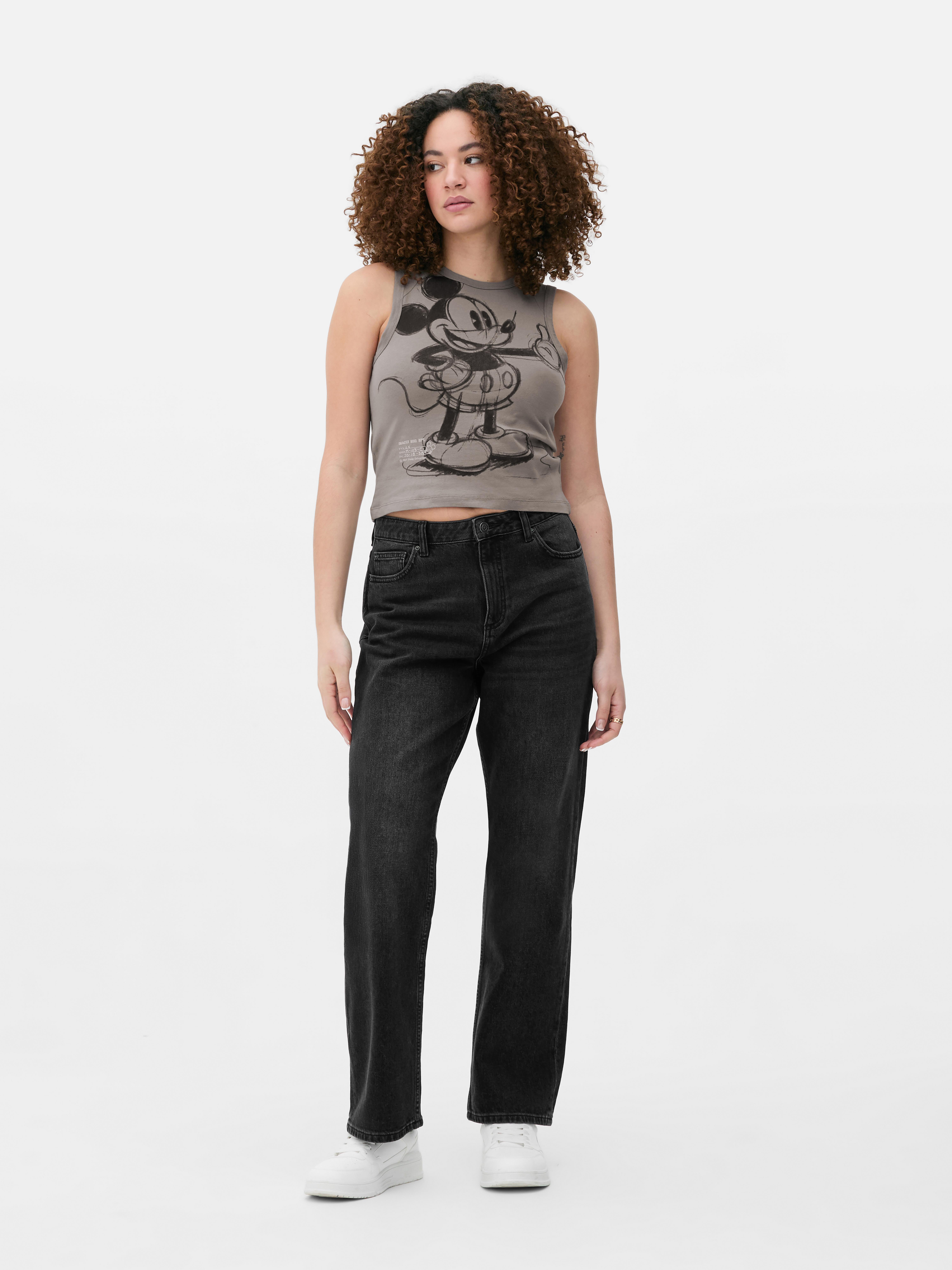 T-shirt met contrasterende boorden Disney