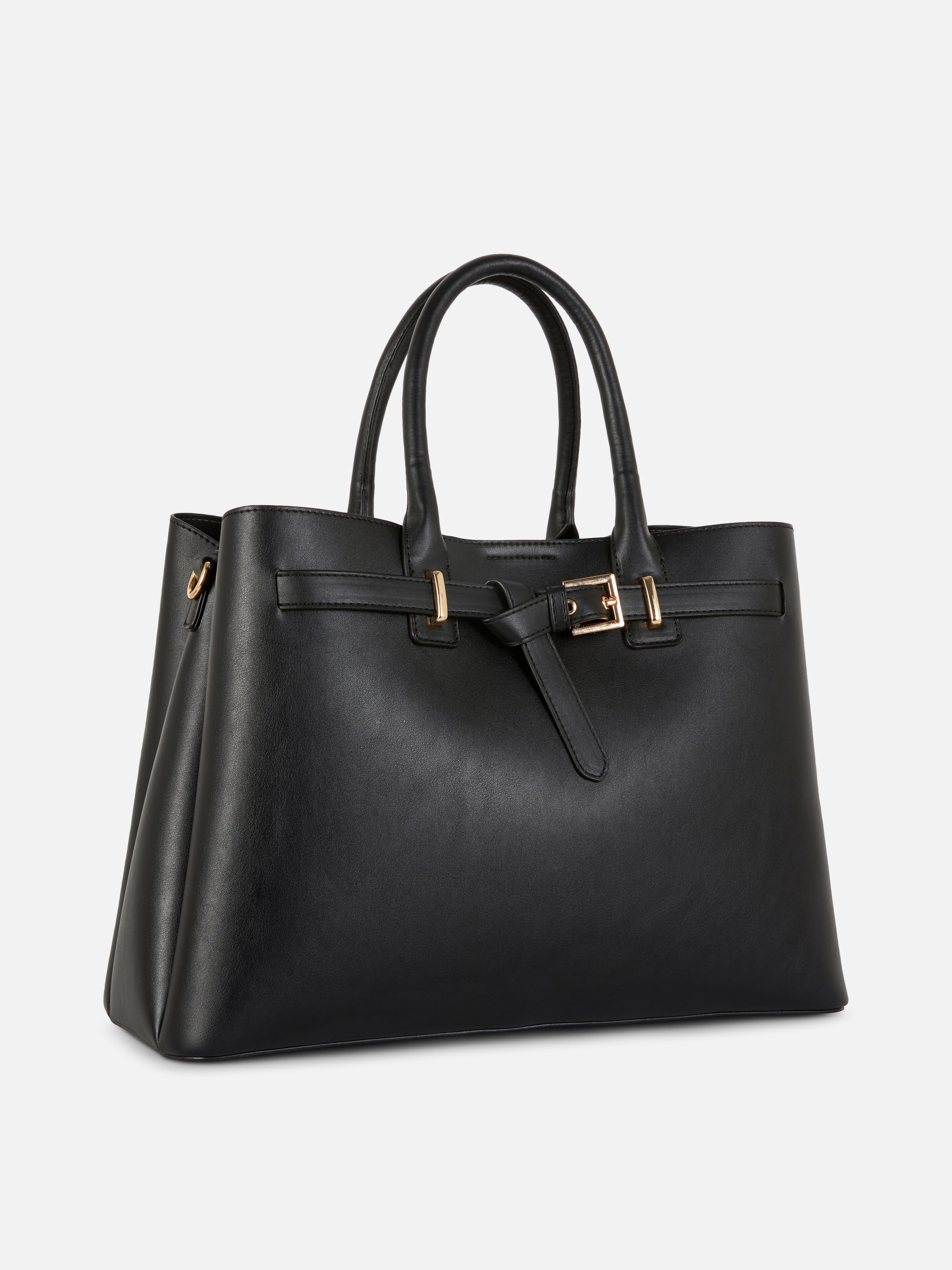 Fourre-tout en simili cuir à ceinture