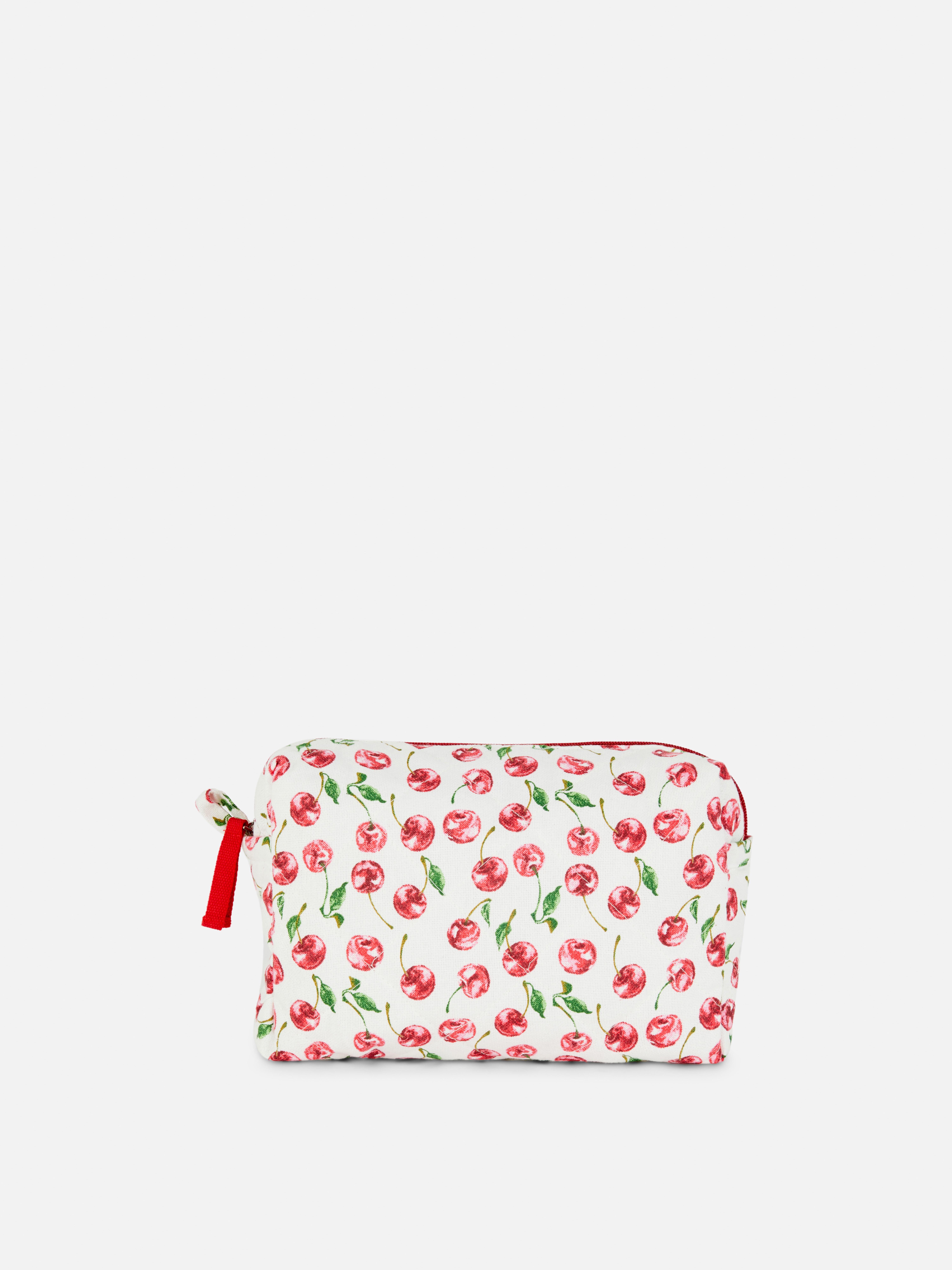 Trousse de toilette à imprimé cerises