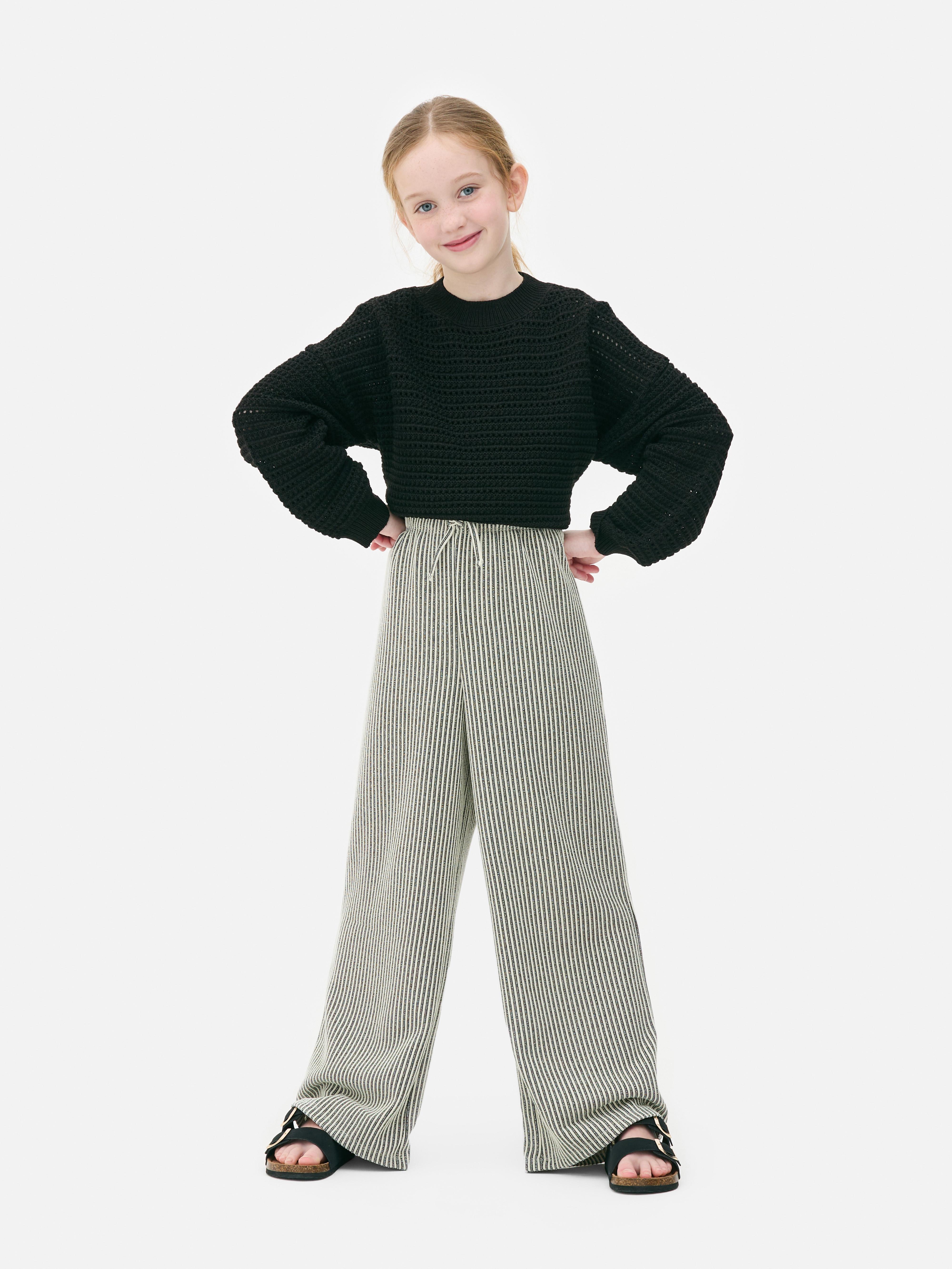 Stripe Drawstring Trousers