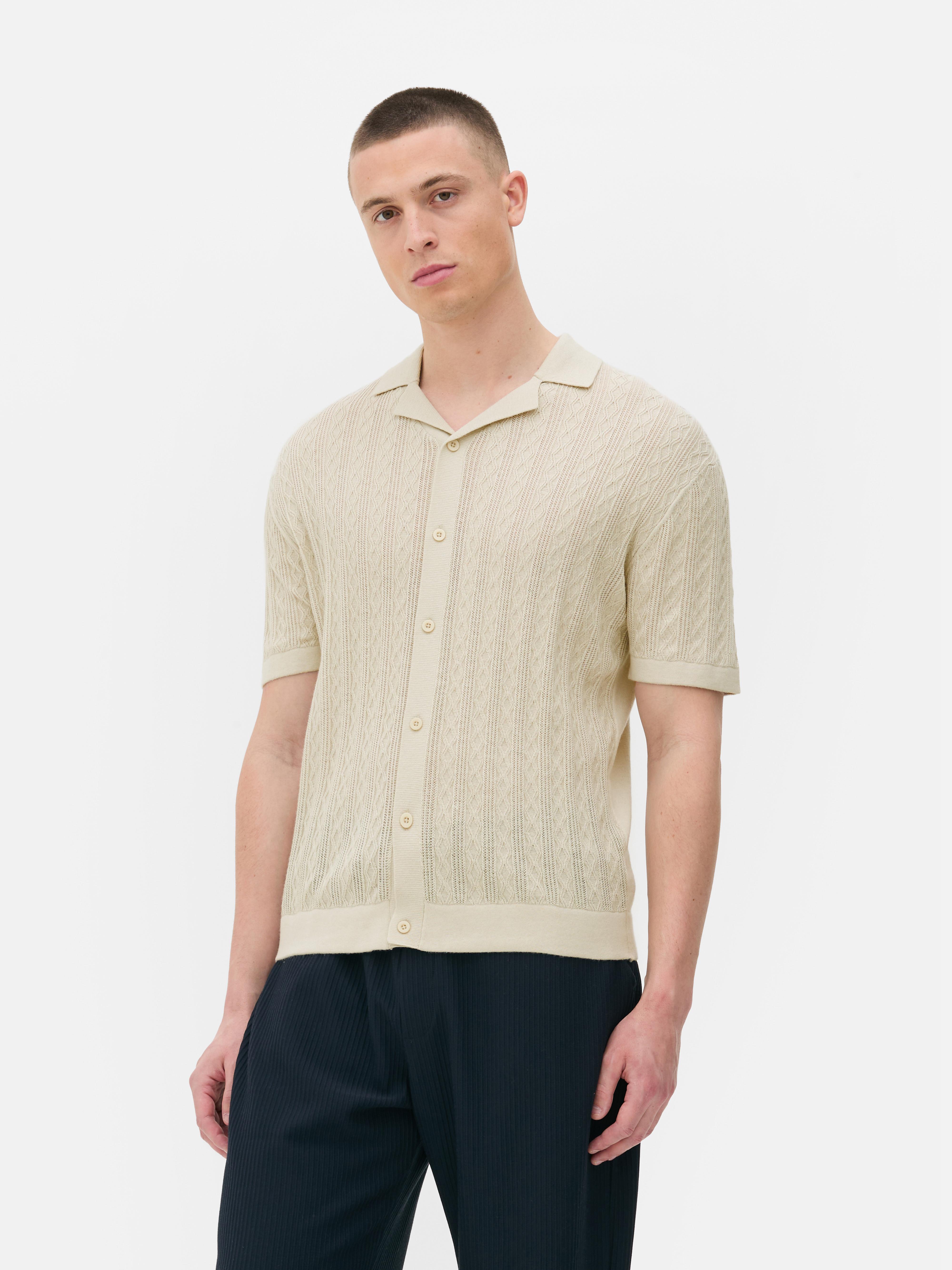 Cămașă din tricot cu nasturi