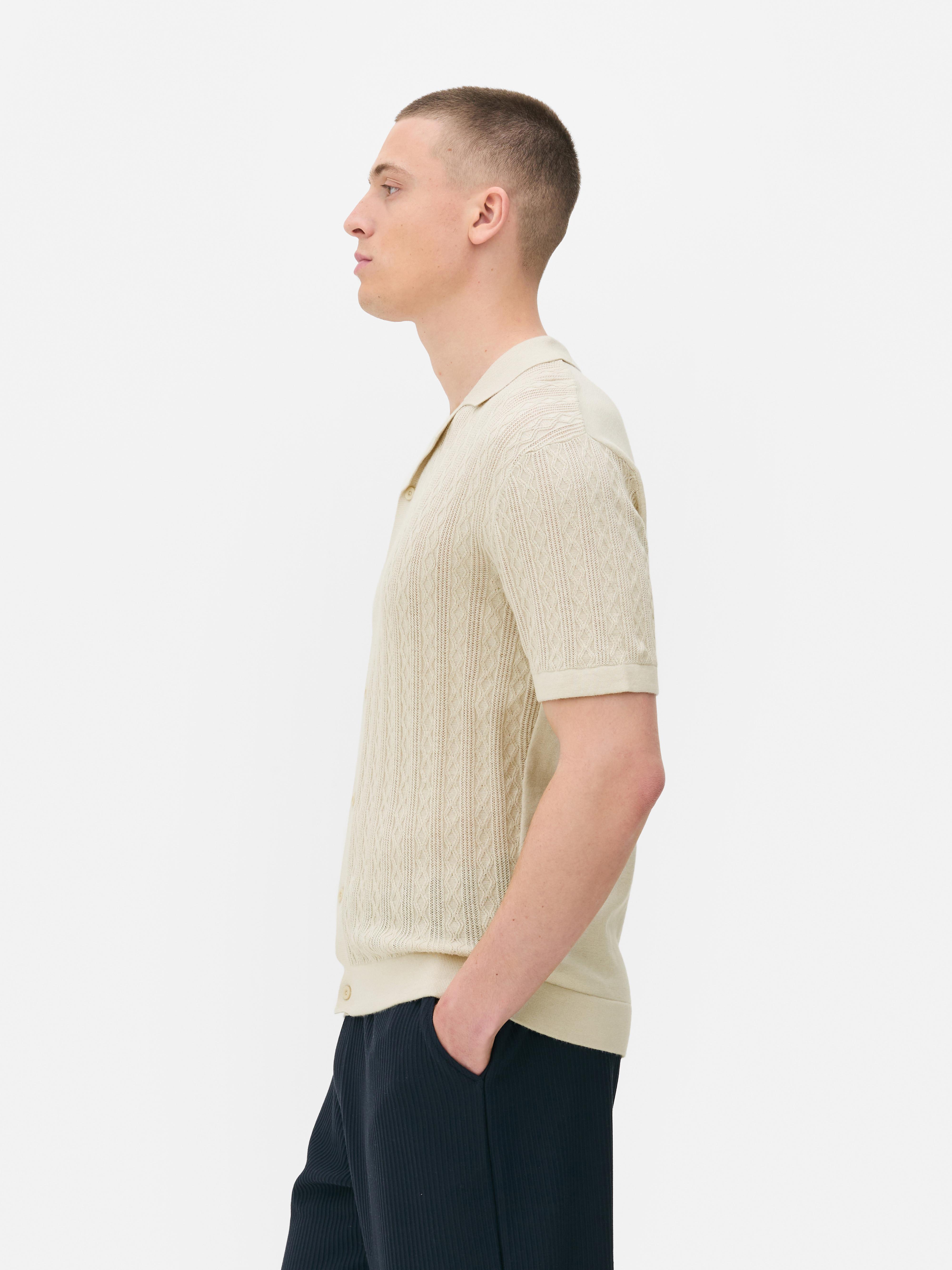 Cămașă din tricot cu nasturi
