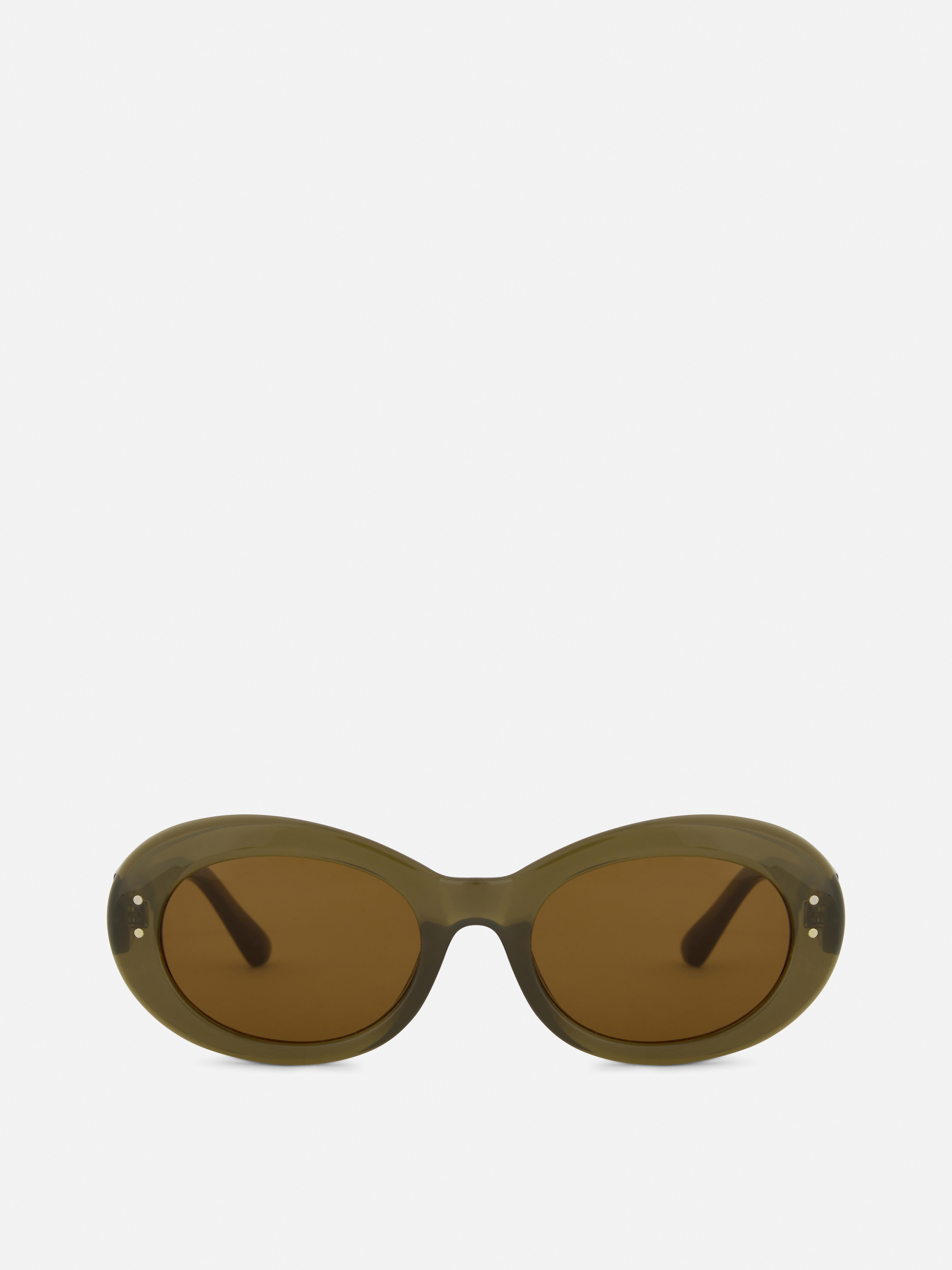 Gafas de sol ovaladas de montura y lentes anchas