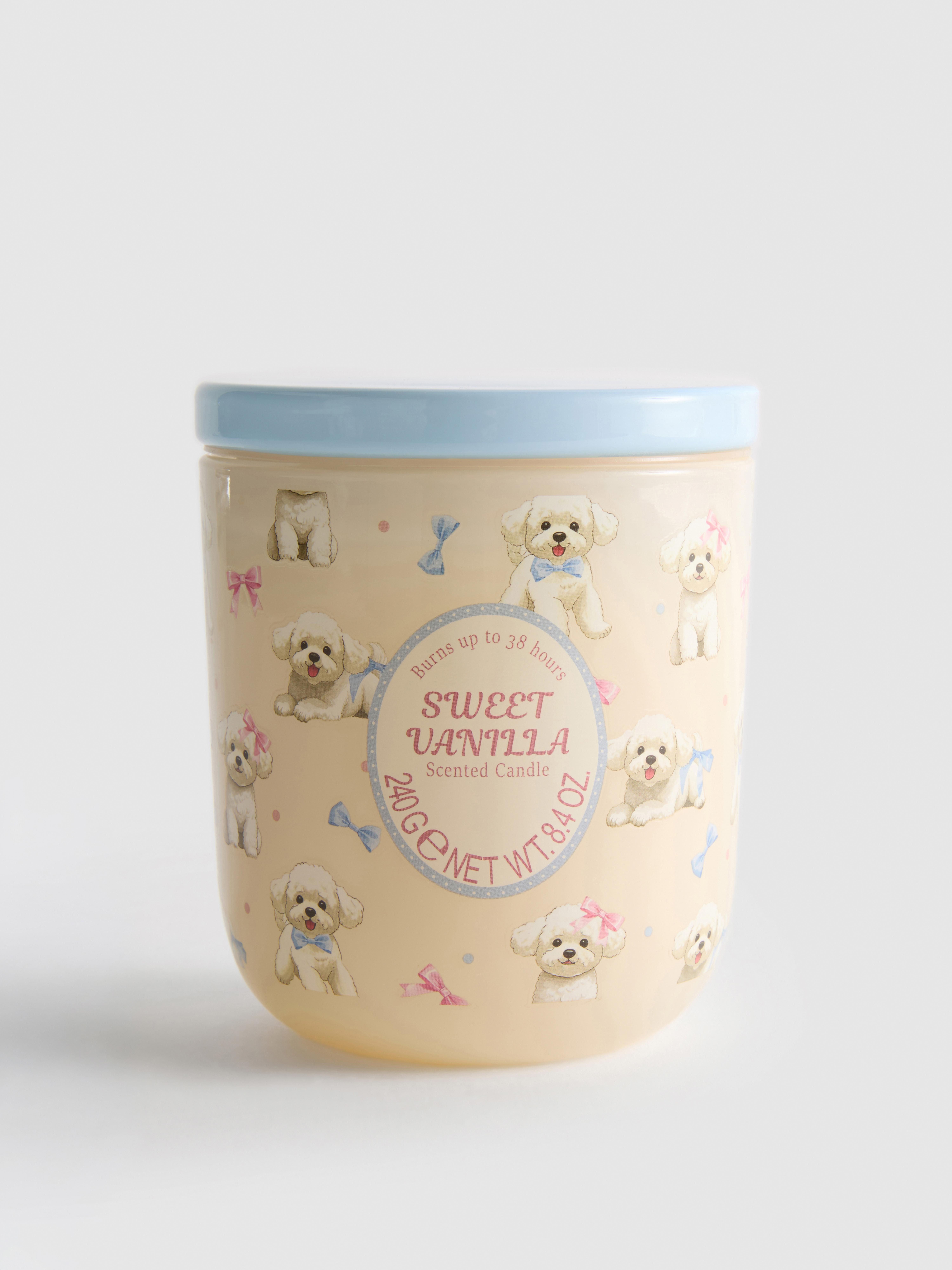 Lumânare în borcan rotund