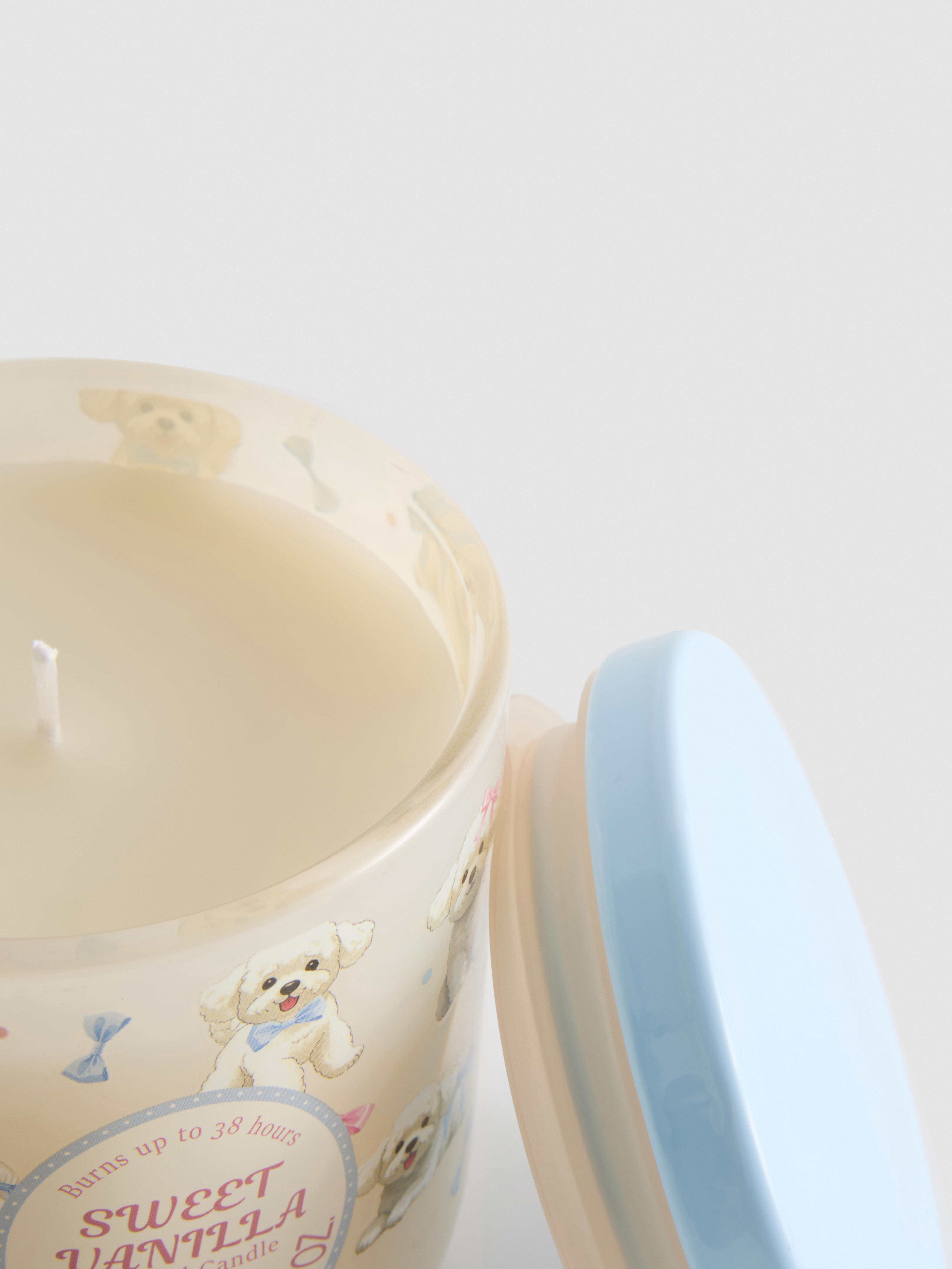 Kaars in ronde pot