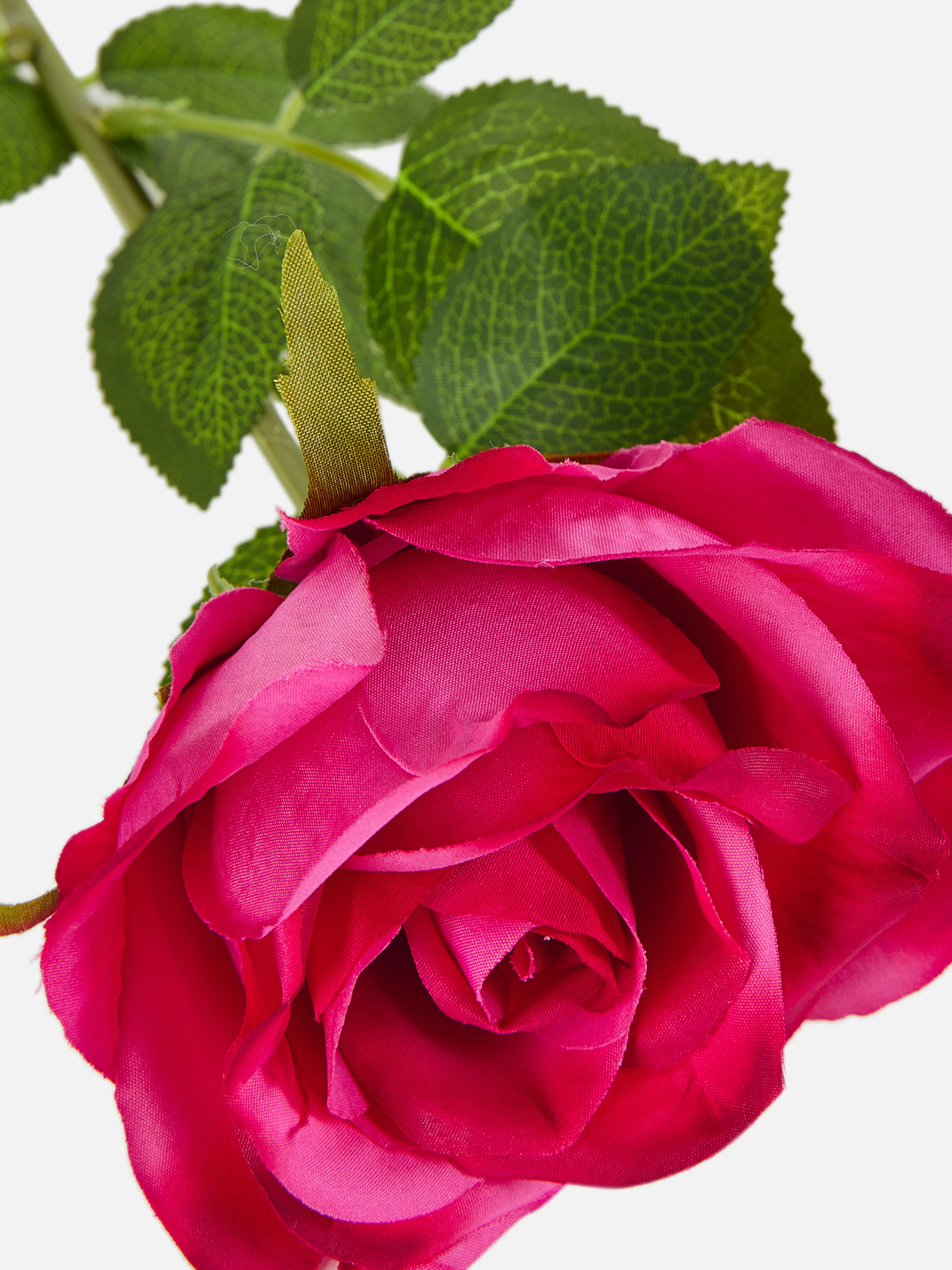 Rosa sintética de un solo tallo