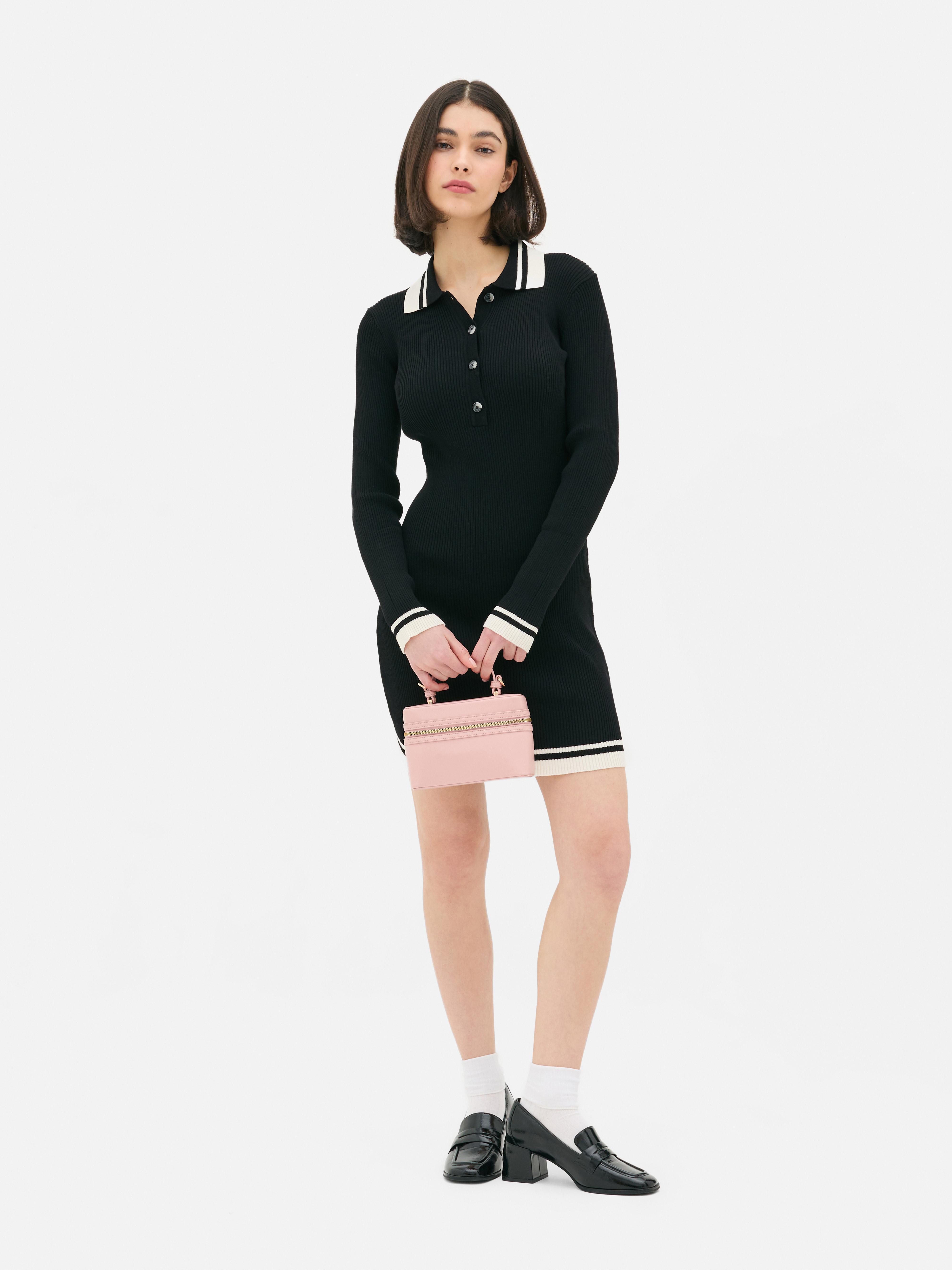 Polopullover-Minikleid