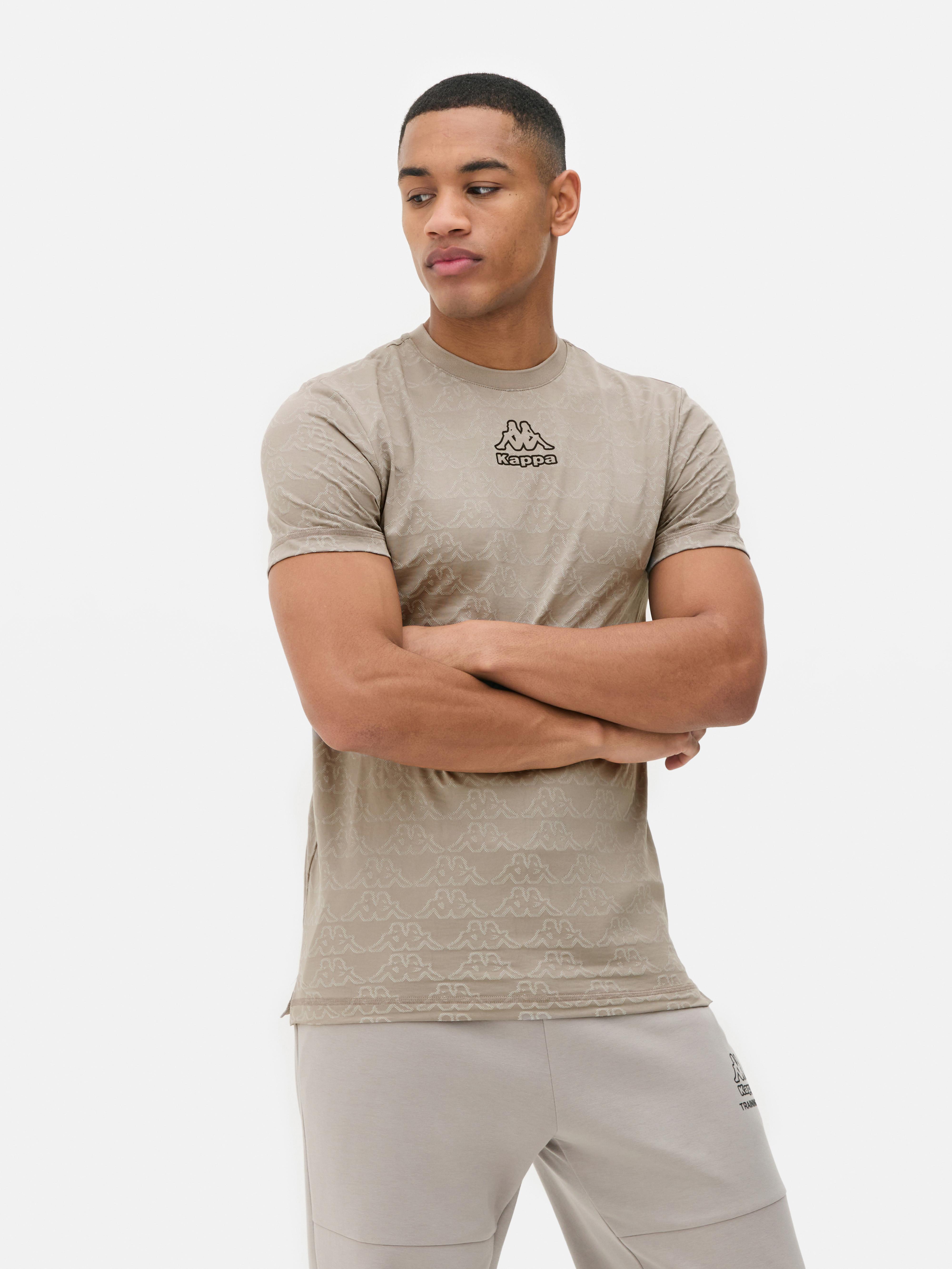 Kappa x Primark mintás, jacquard-anyagú póló