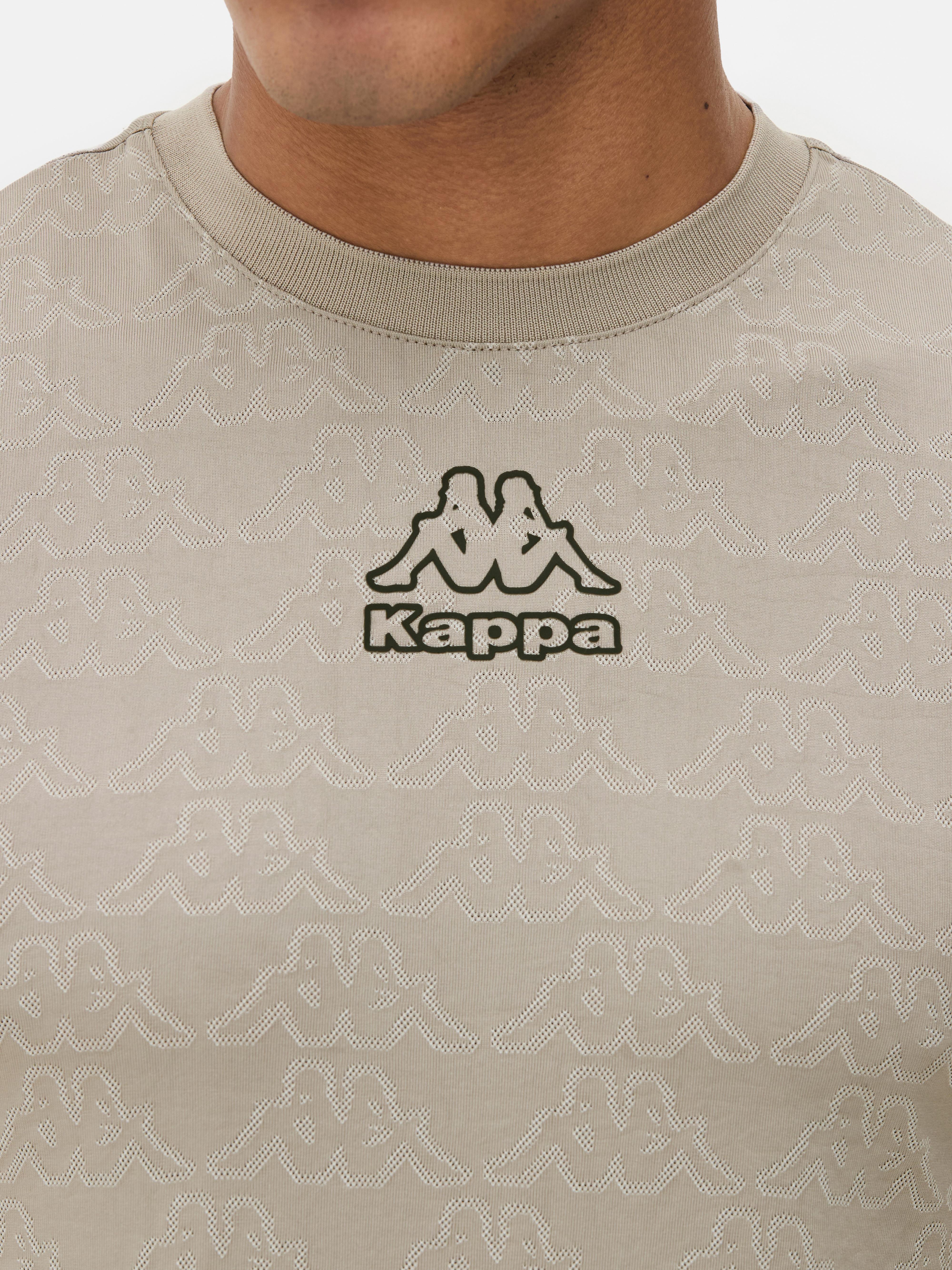 Kappa x Primark mintás, jacquard-anyagú póló