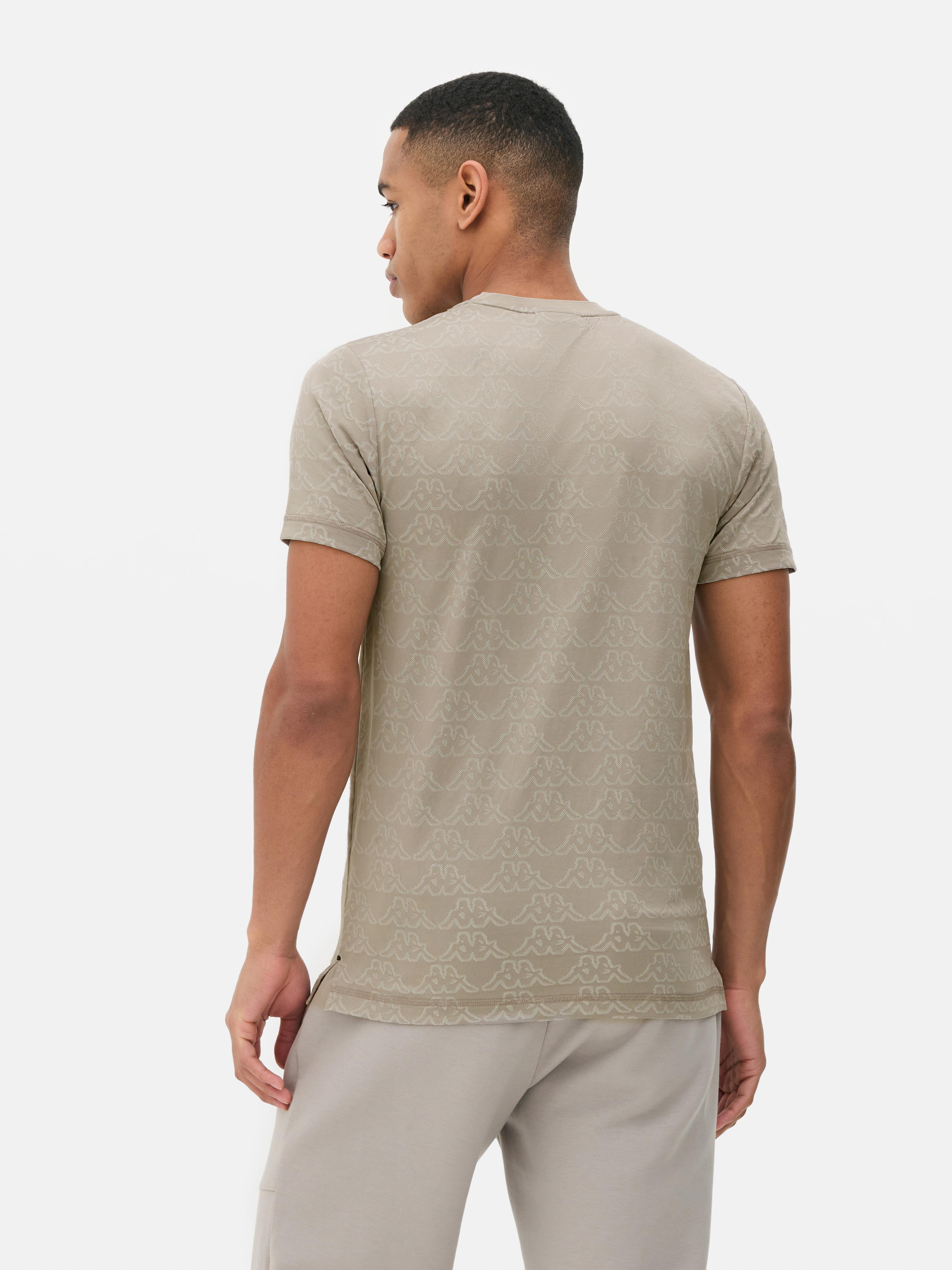 Kappa x Primark mintás, jacquard-anyagú póló