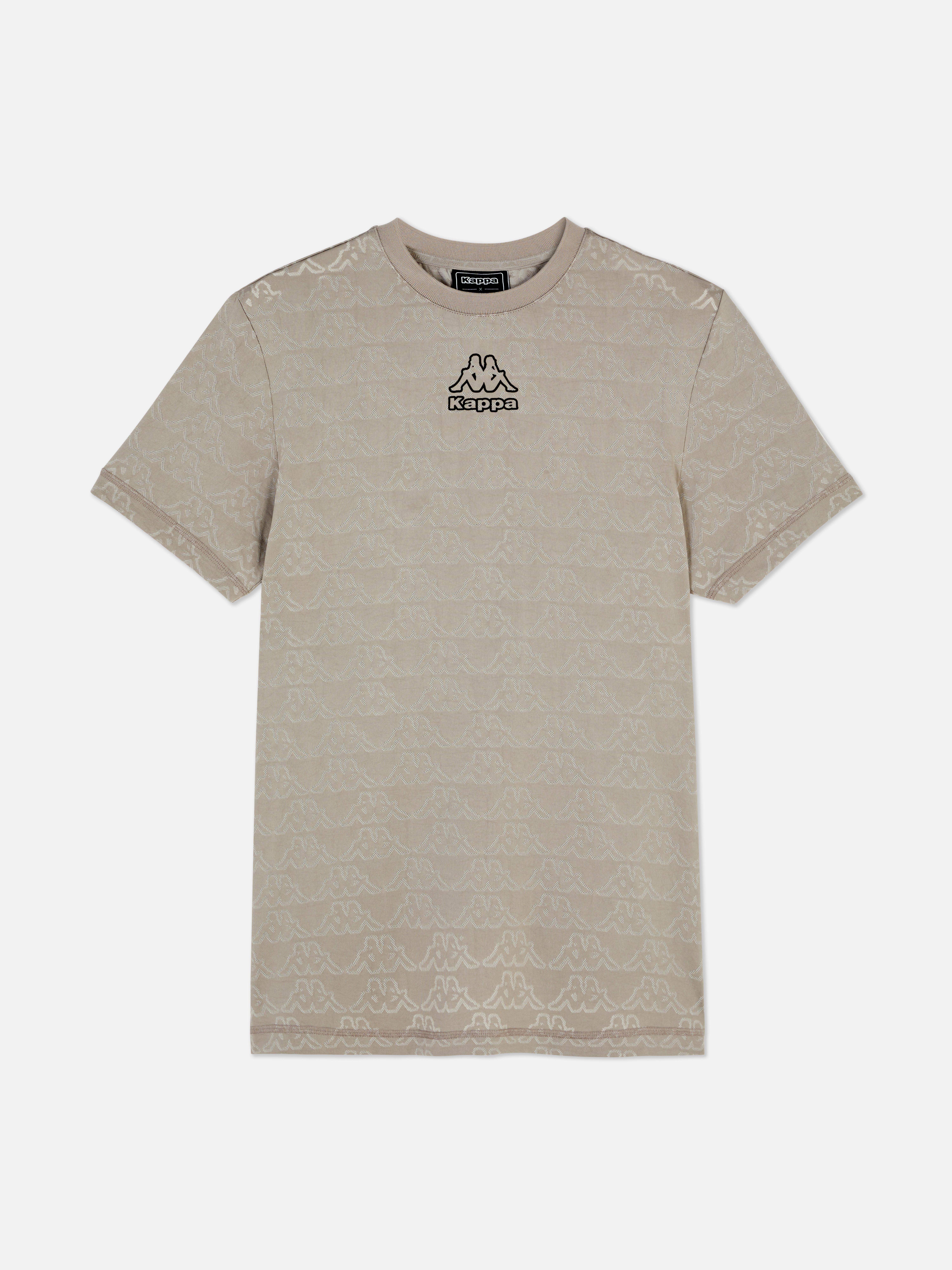 Kappa x Primark mintás, jacquard-anyagú póló