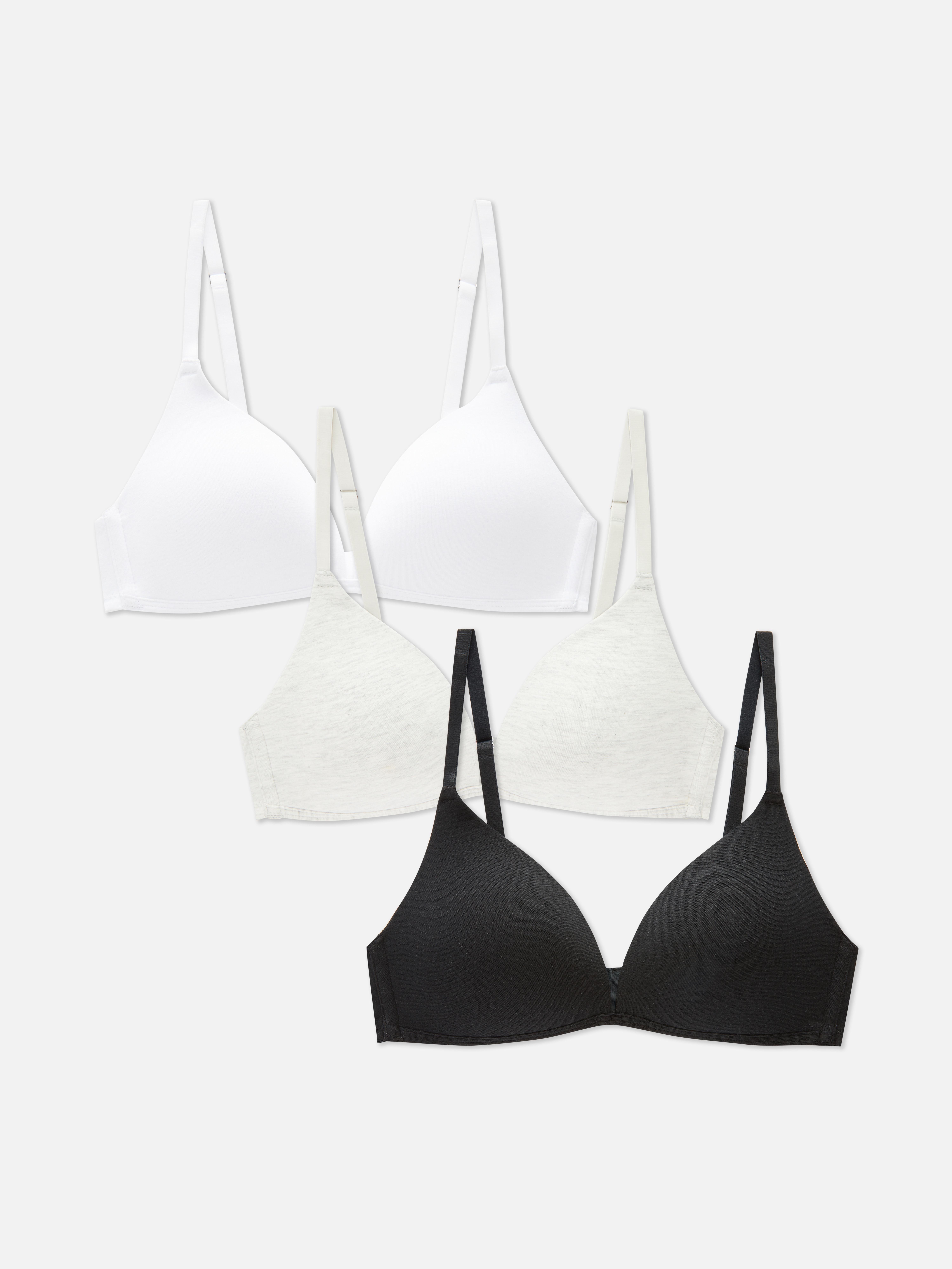 Beugelloze beha's, set van 3