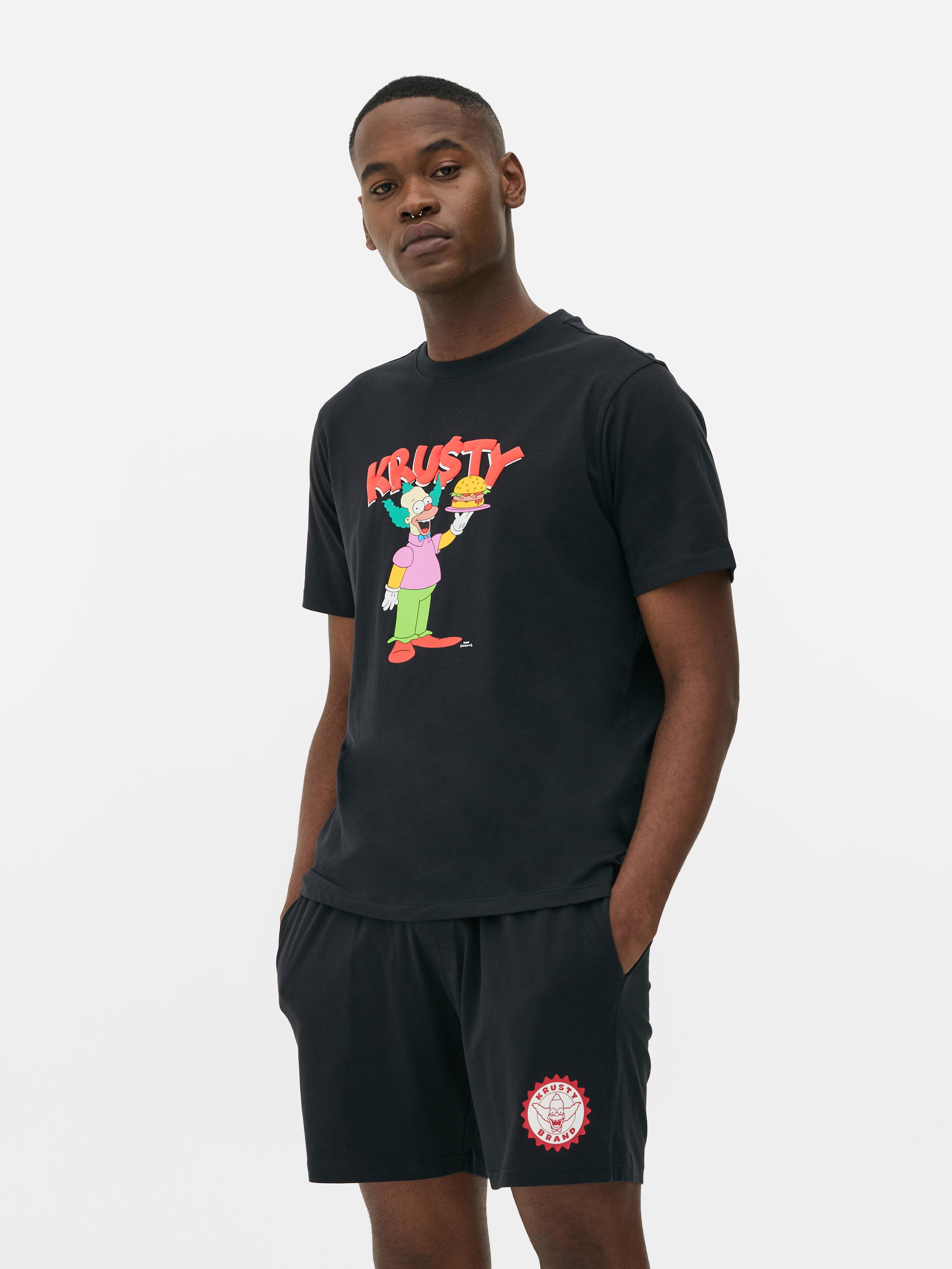 The Simpsons Krusty The Clown Shorts Pajamas