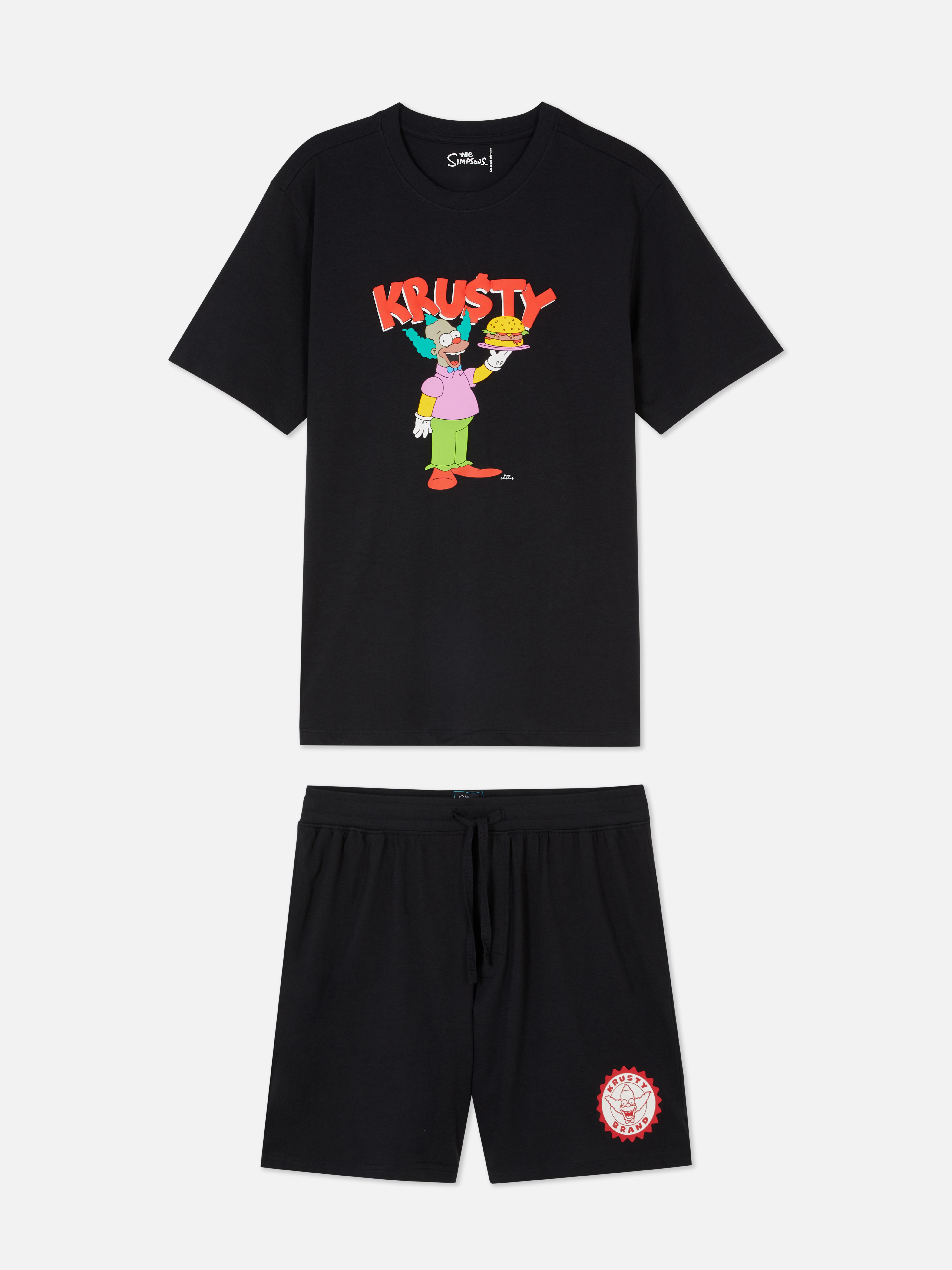 The Simpsons Krusty The Clown Shorts Pajamas