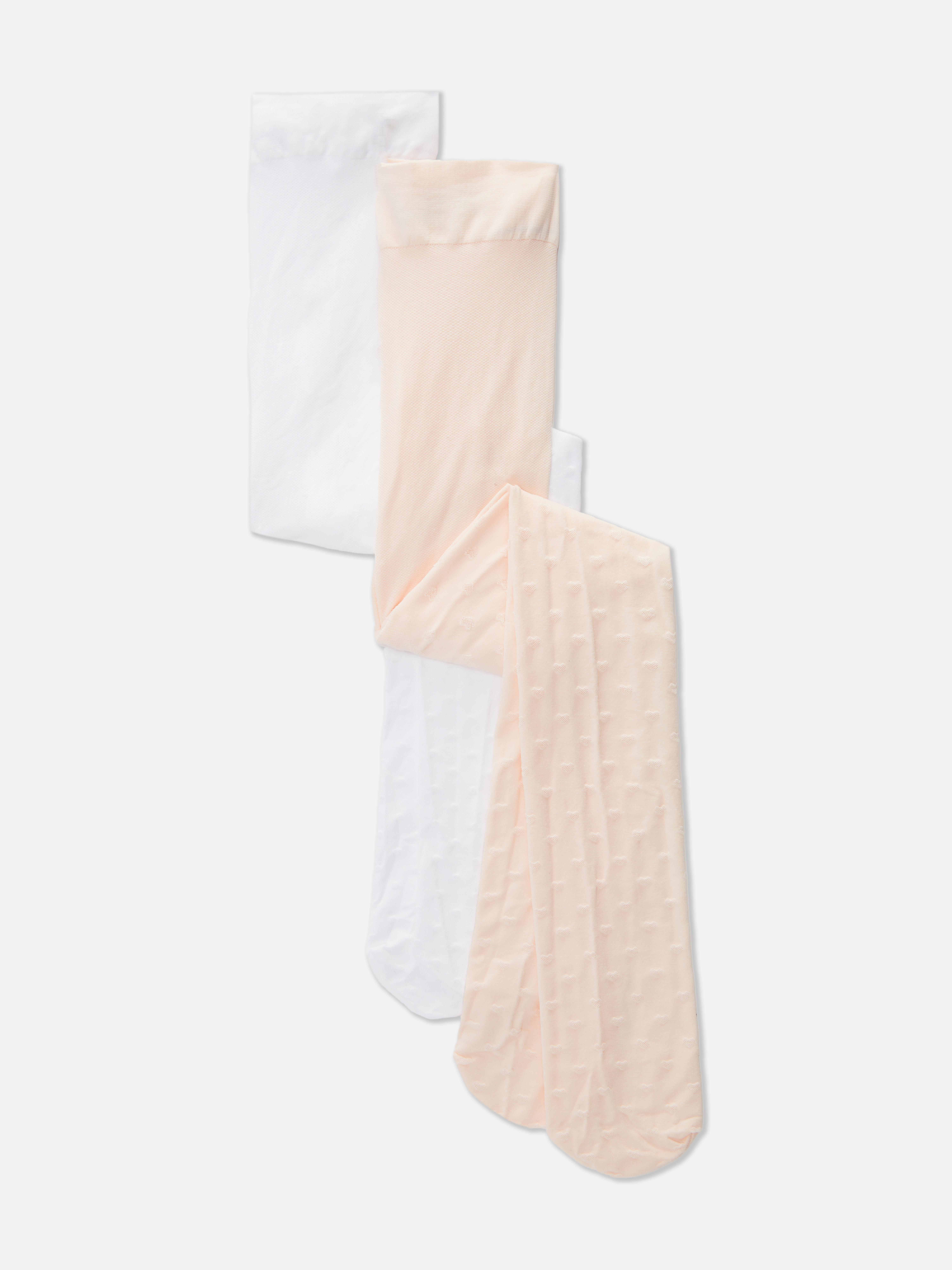 Lot de 2 collants à pois
