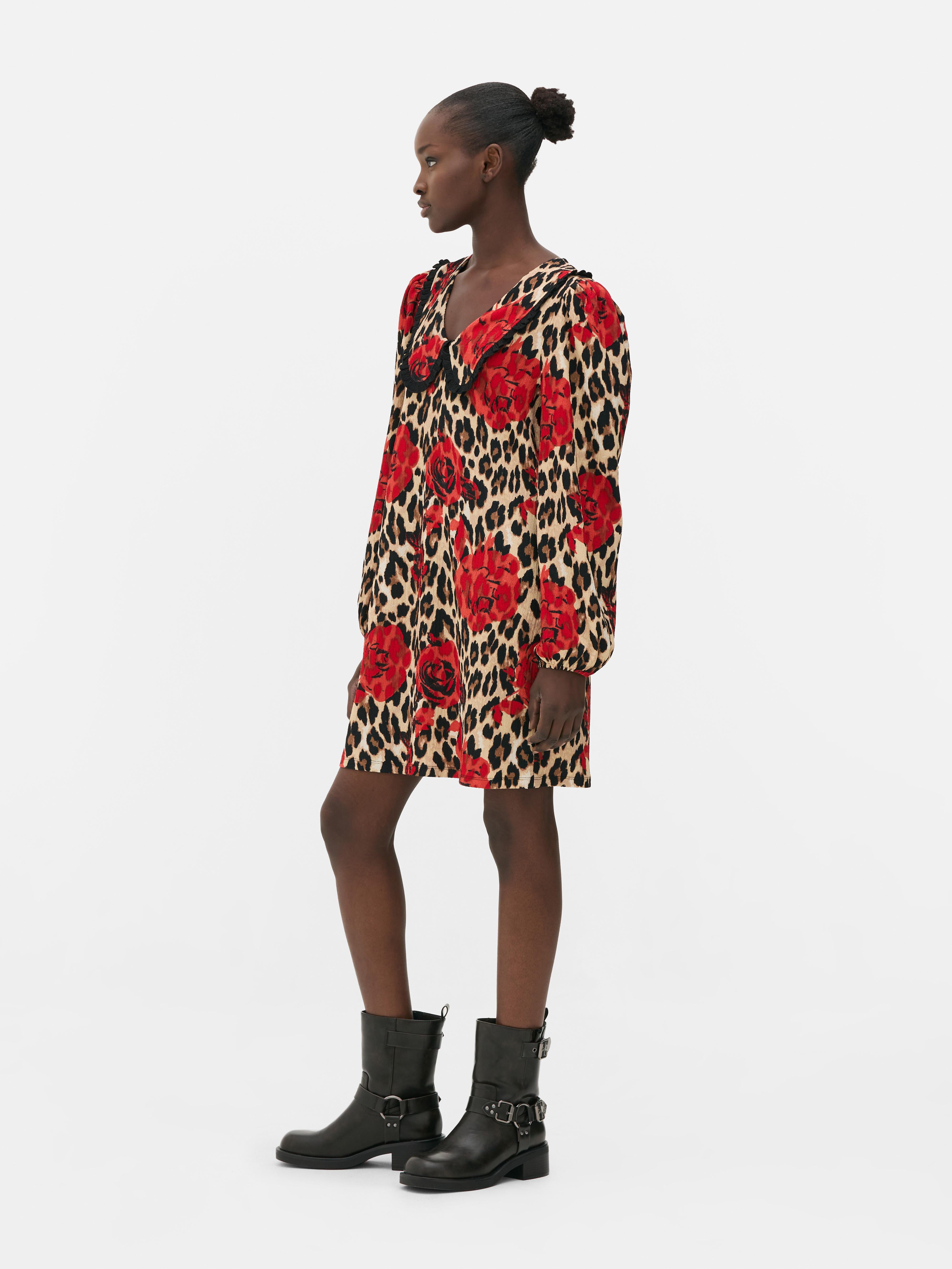 Primark red leopard print dress hotsell