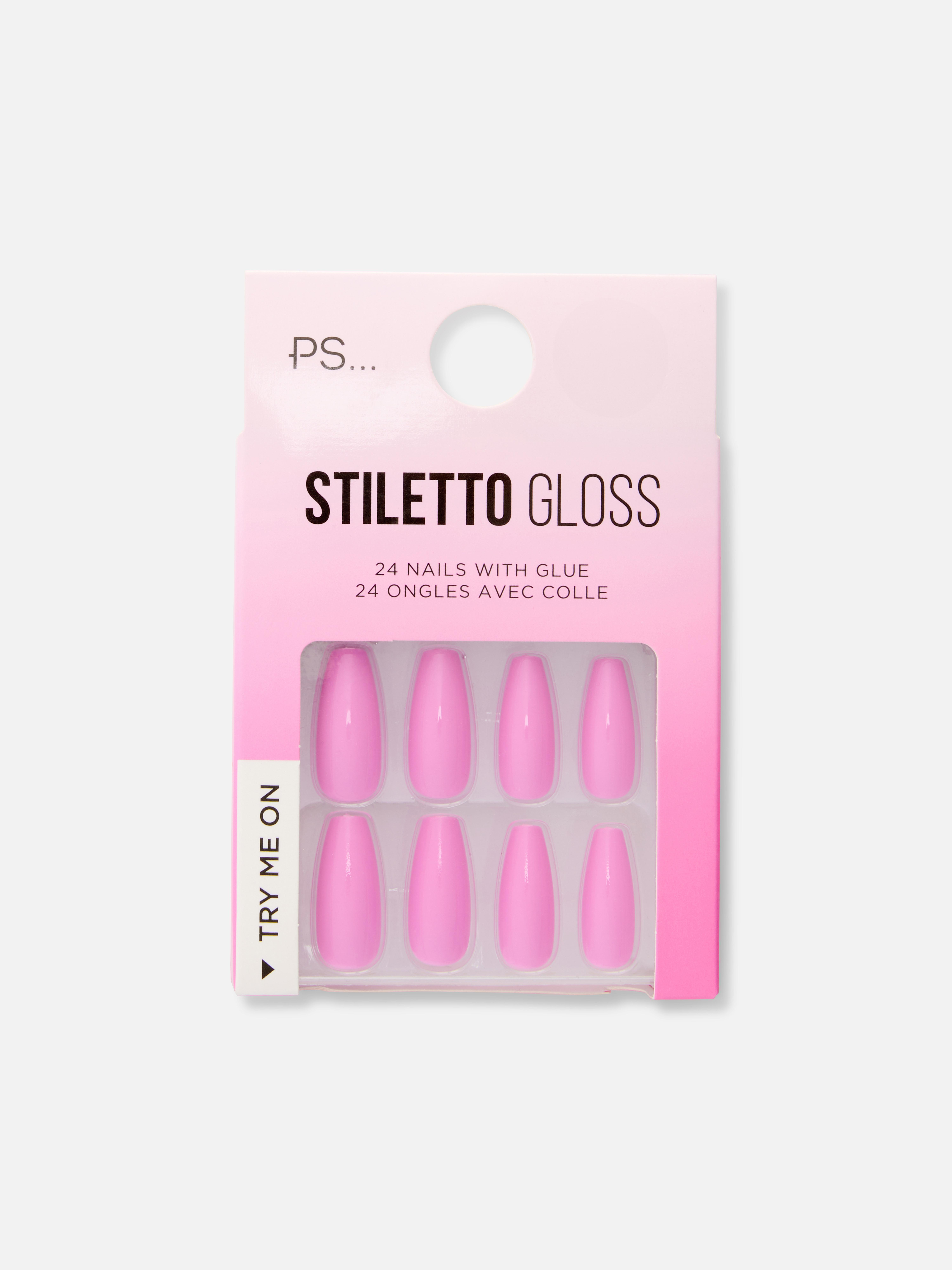 PS... Stiletto Gloss False Nails
