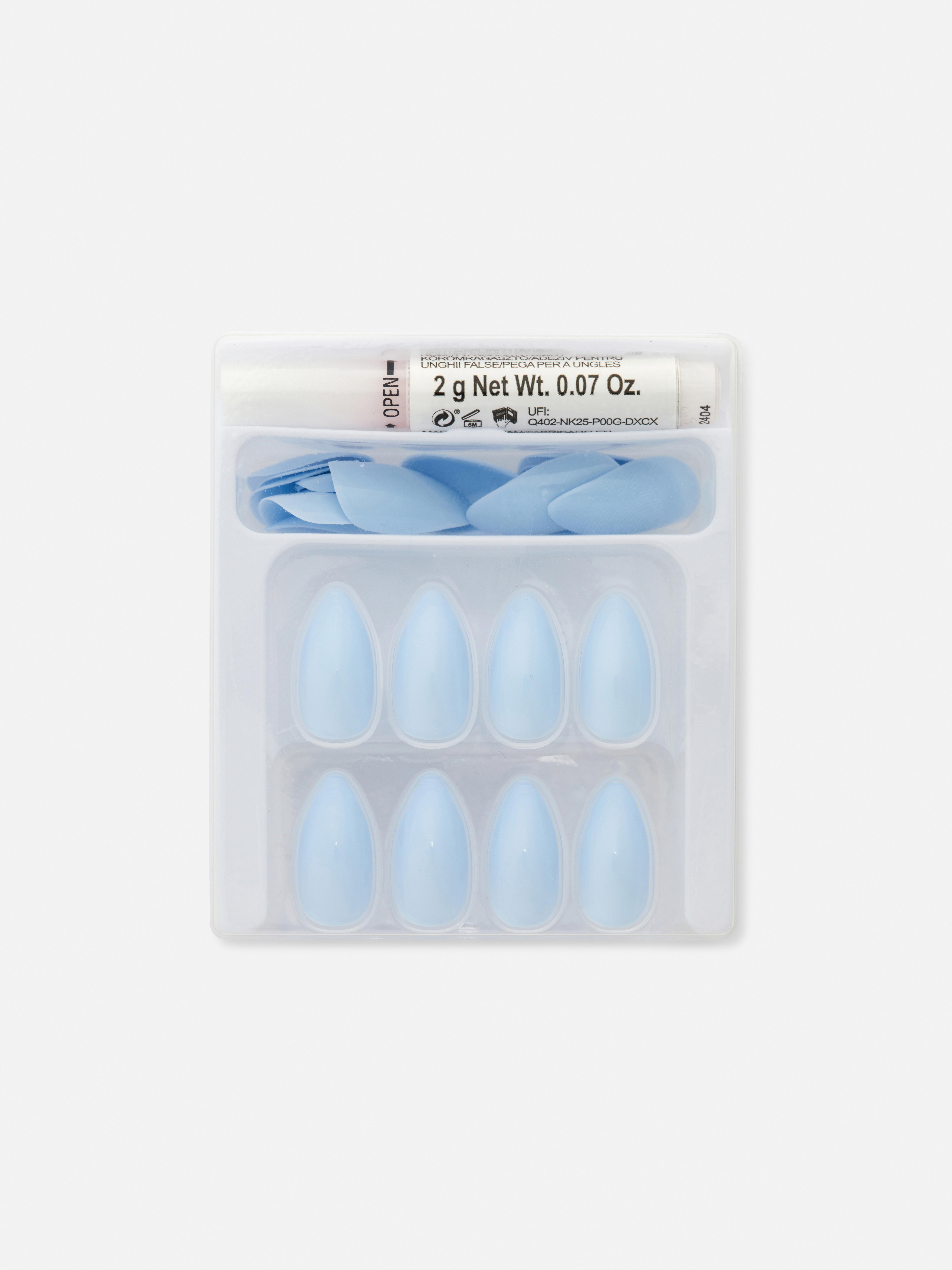 Faux ongles brillants pointus PS...