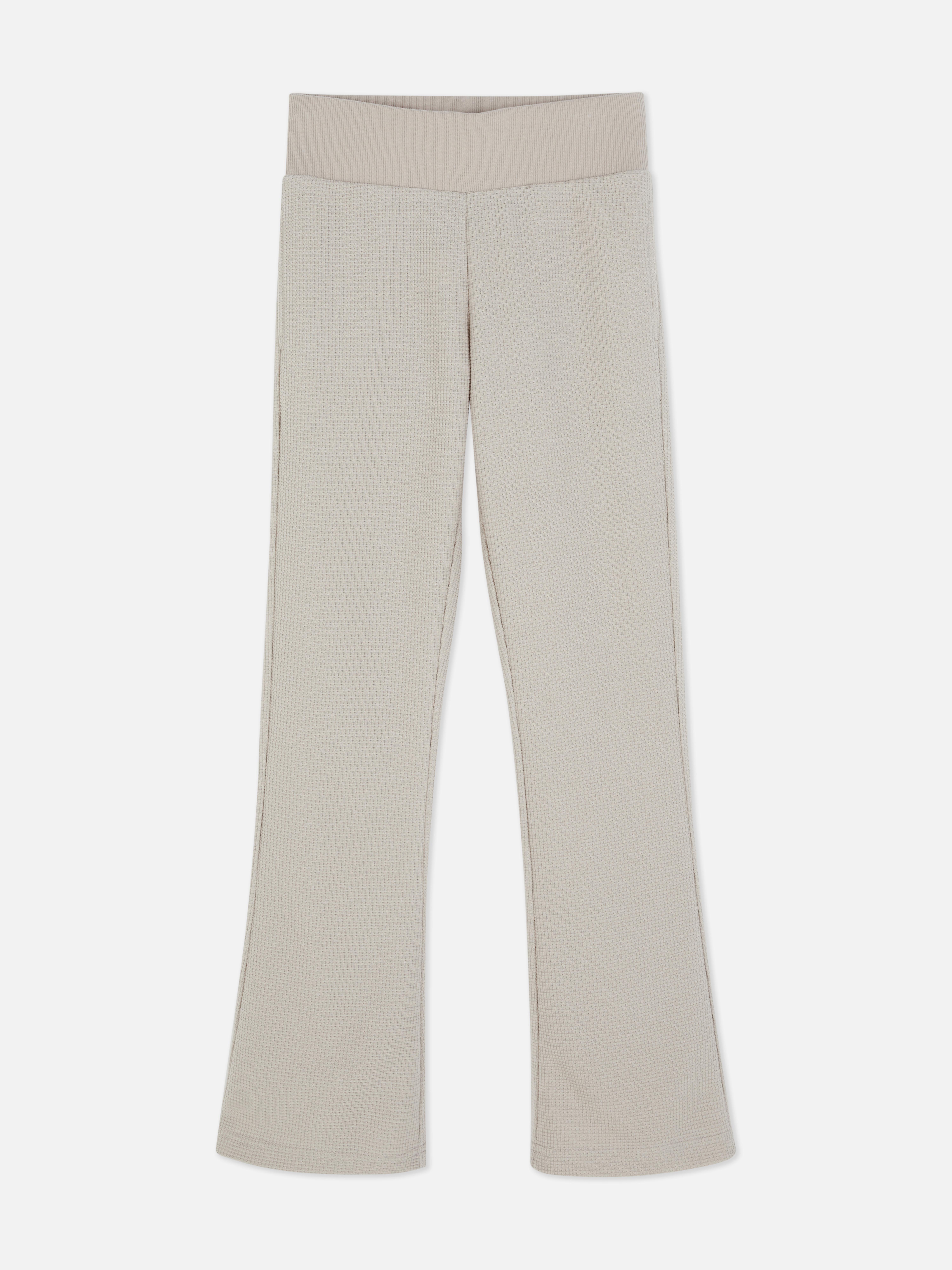 Pantaloni da tuta a nido d'ape svasati