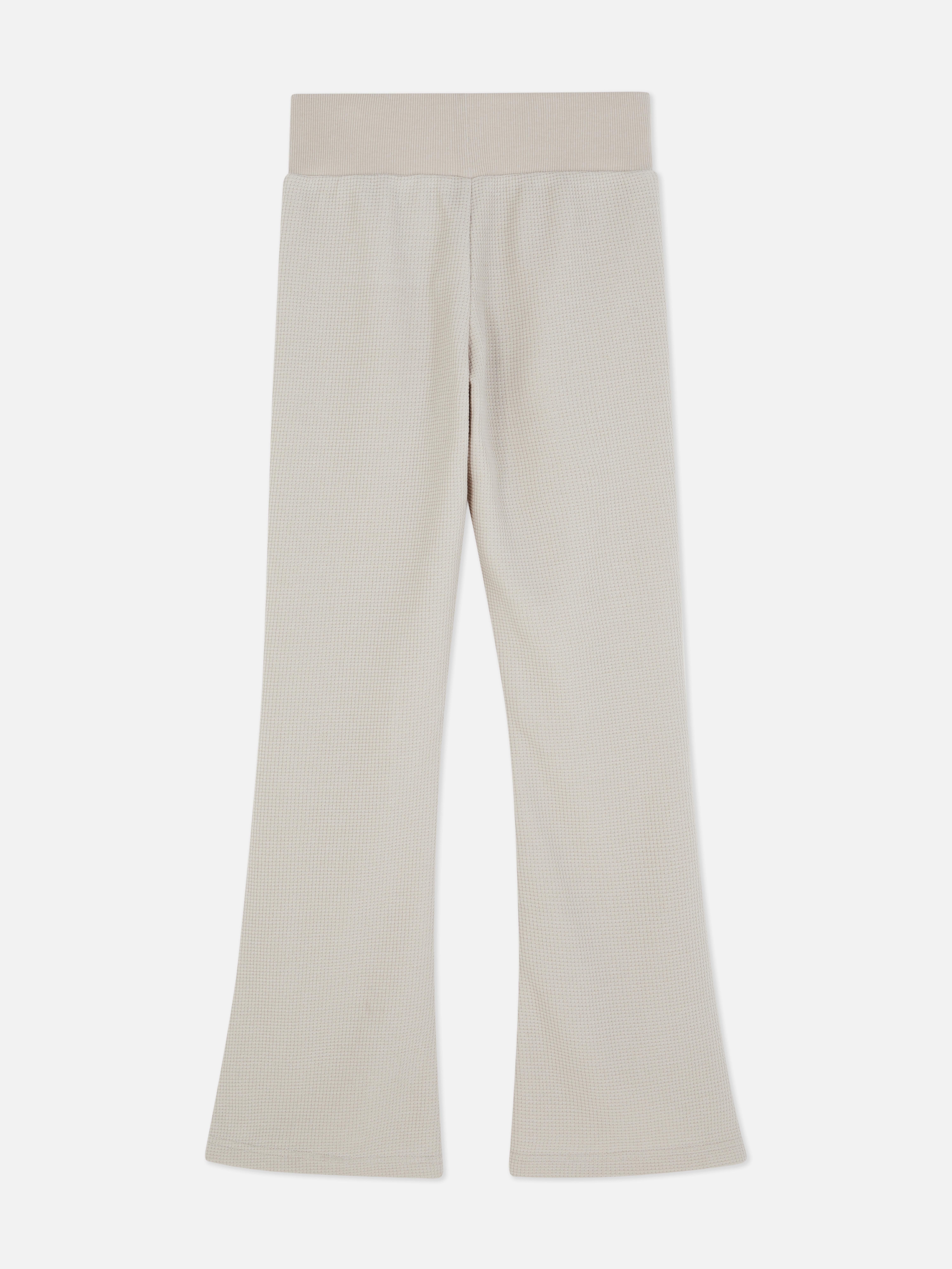 Pantaloni da tuta a nido d'ape svasati