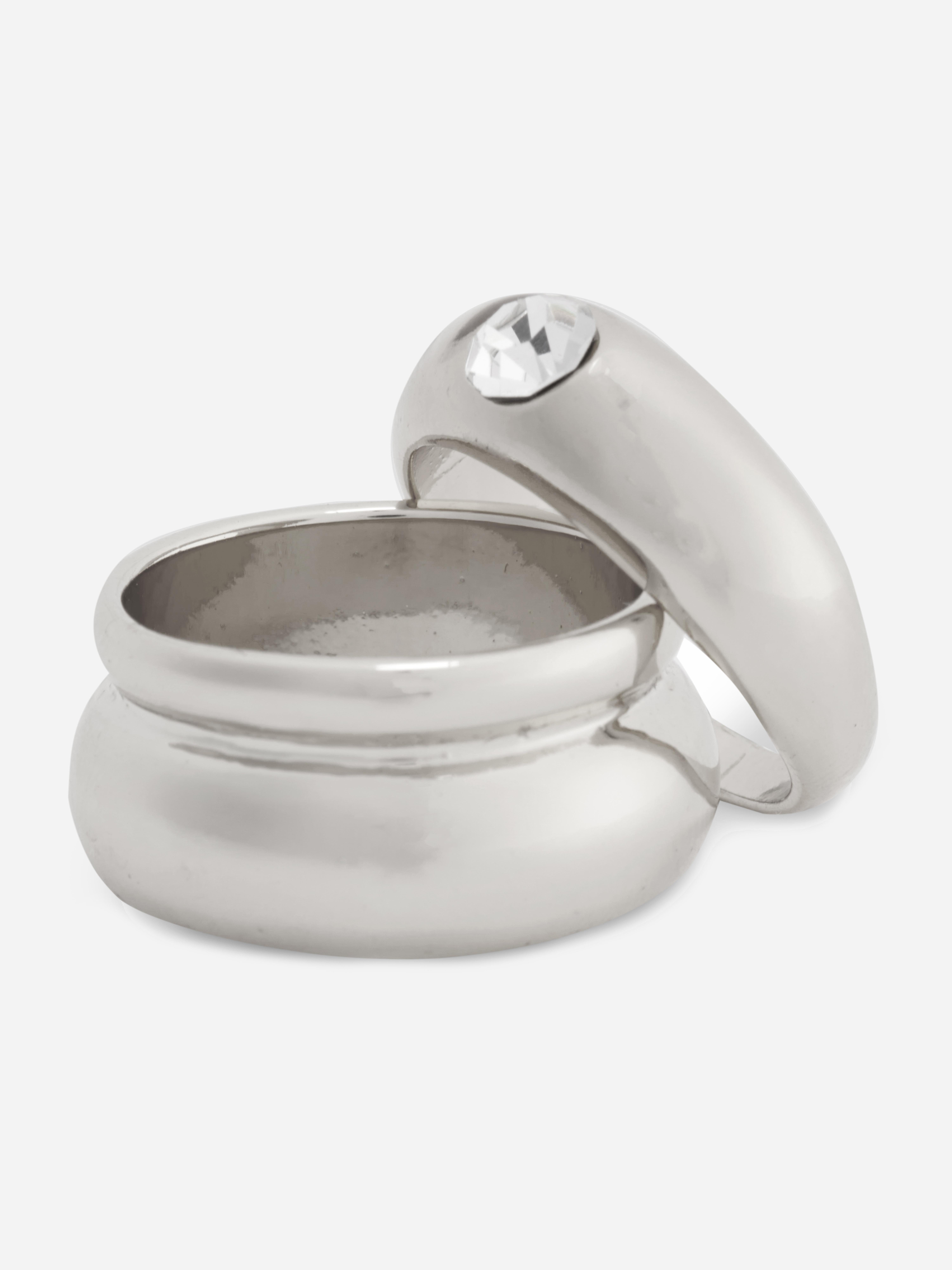 Robuuste ringen Paula Echevarría, set van 2