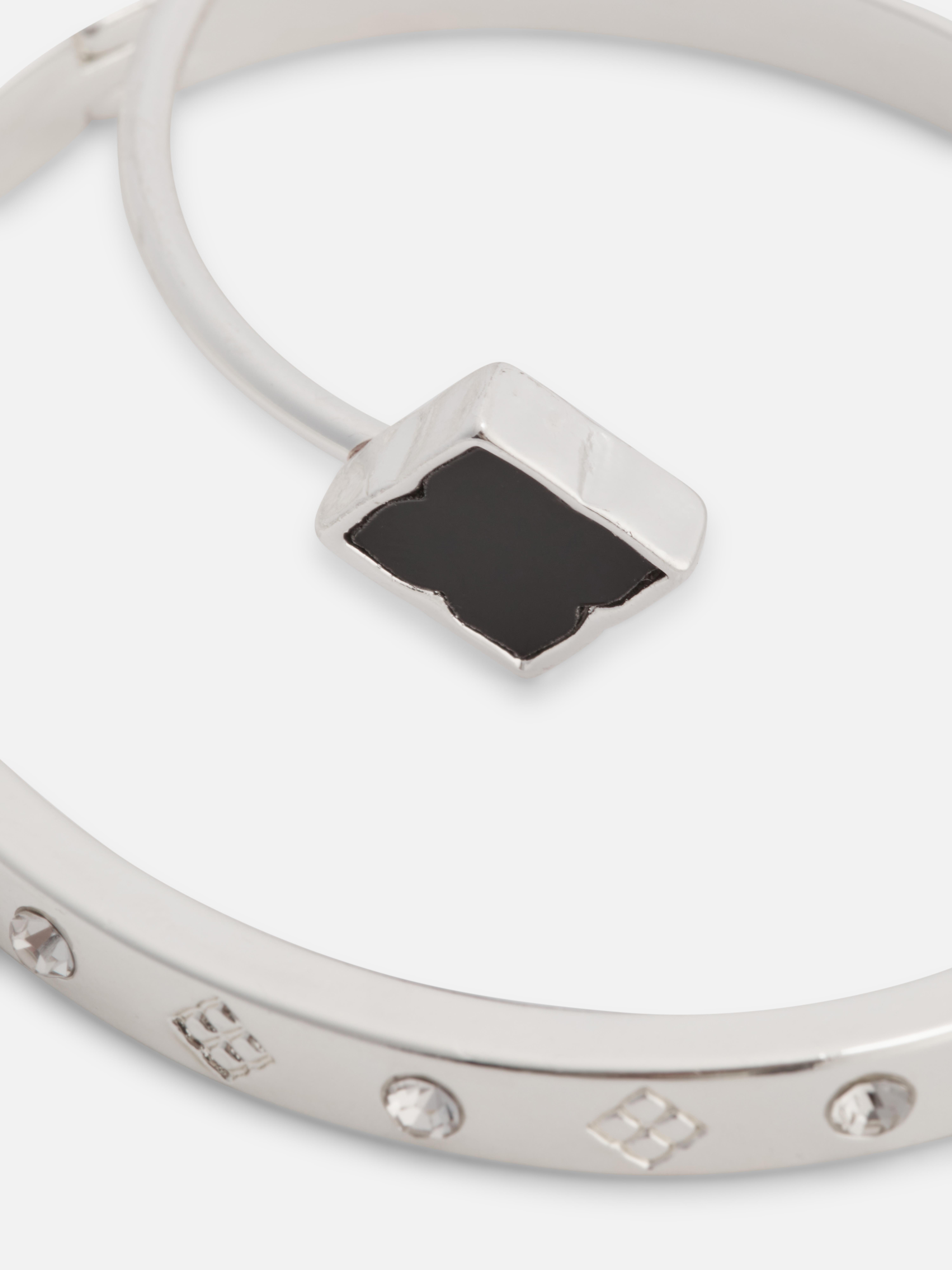 Metallic armbanden, set van 2