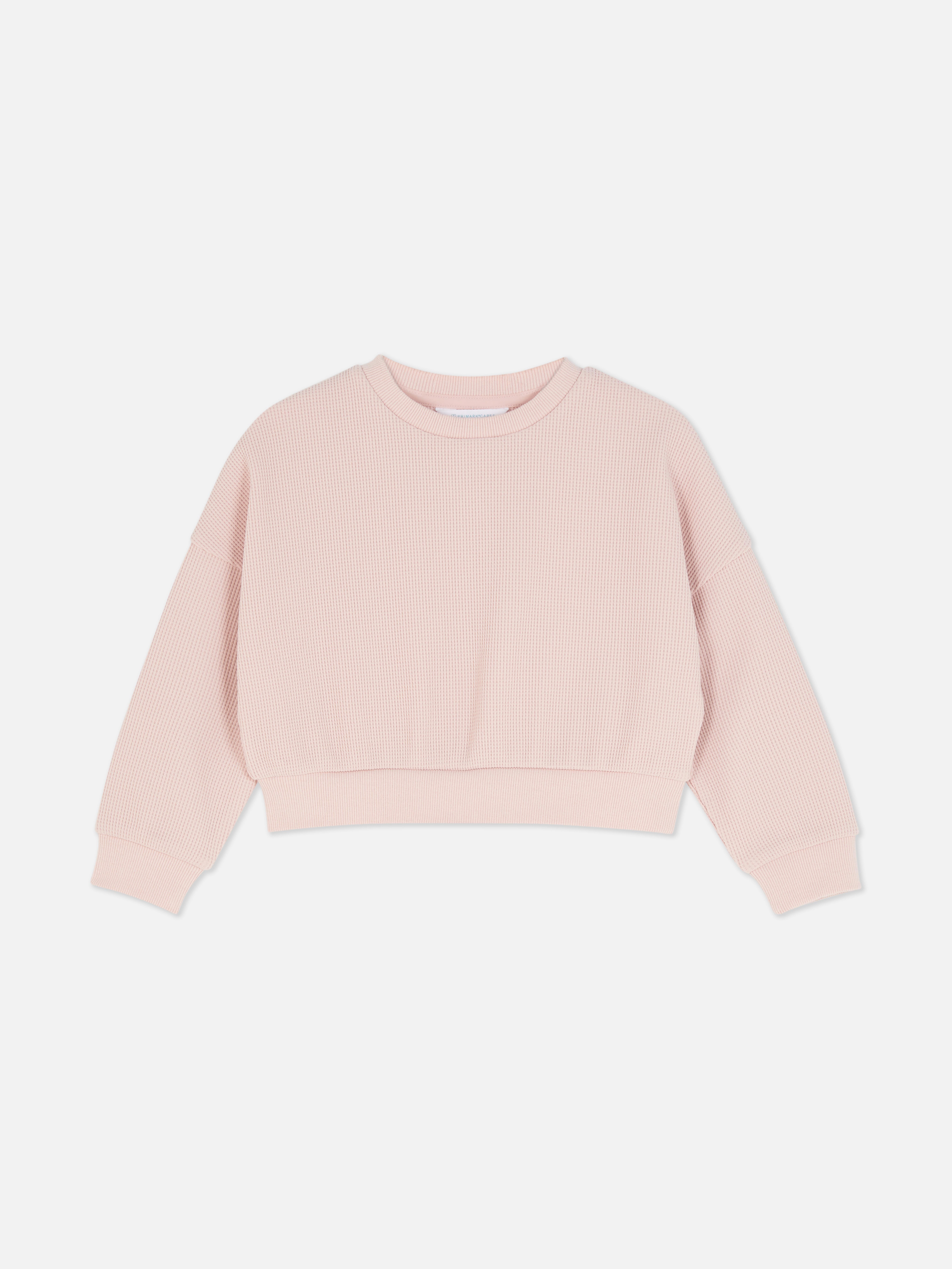 Sweatshirt mit Waffelmuster