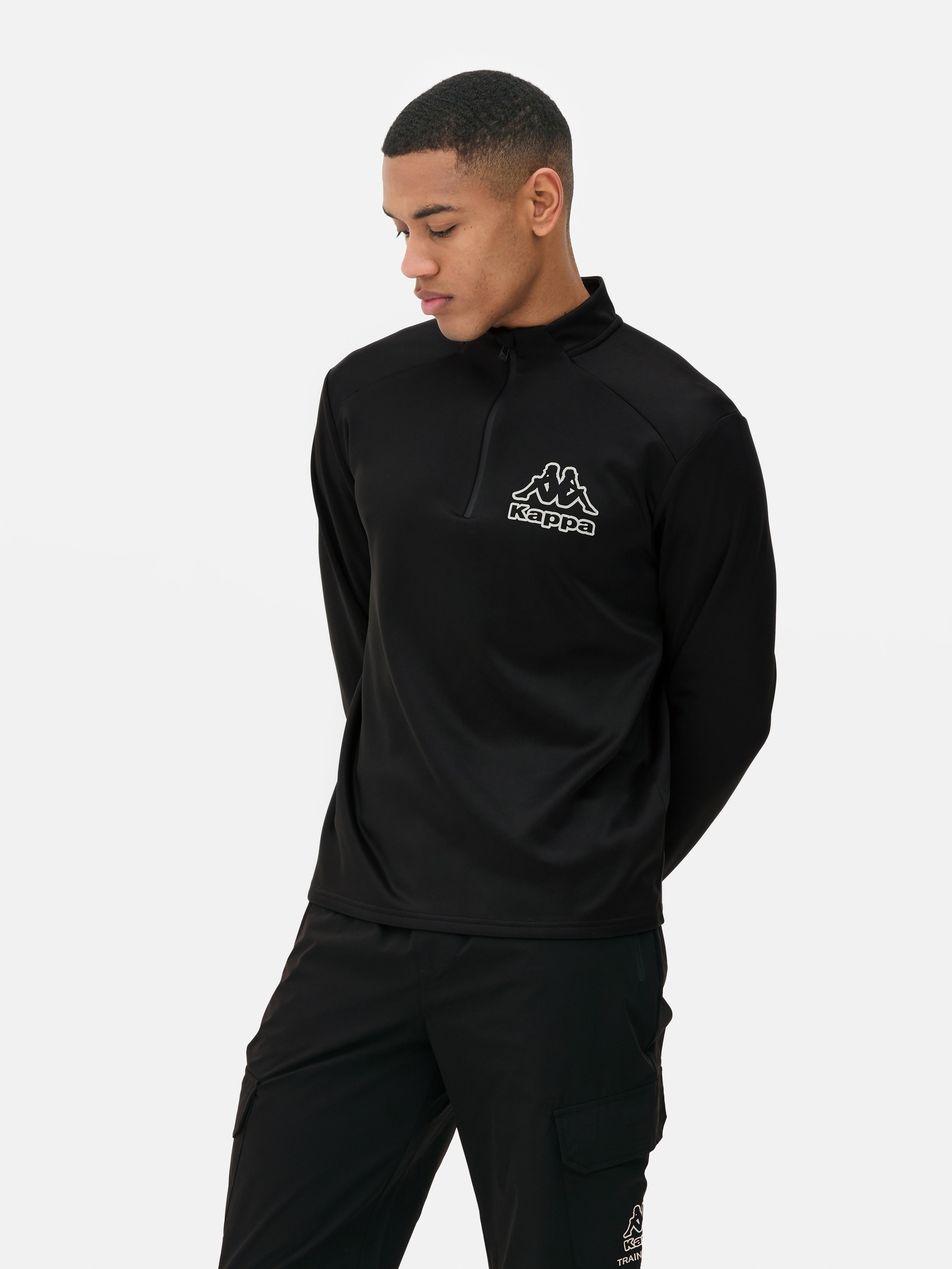 Kappa x Primark Quarter-Zip Long Sleeve T-Shirt