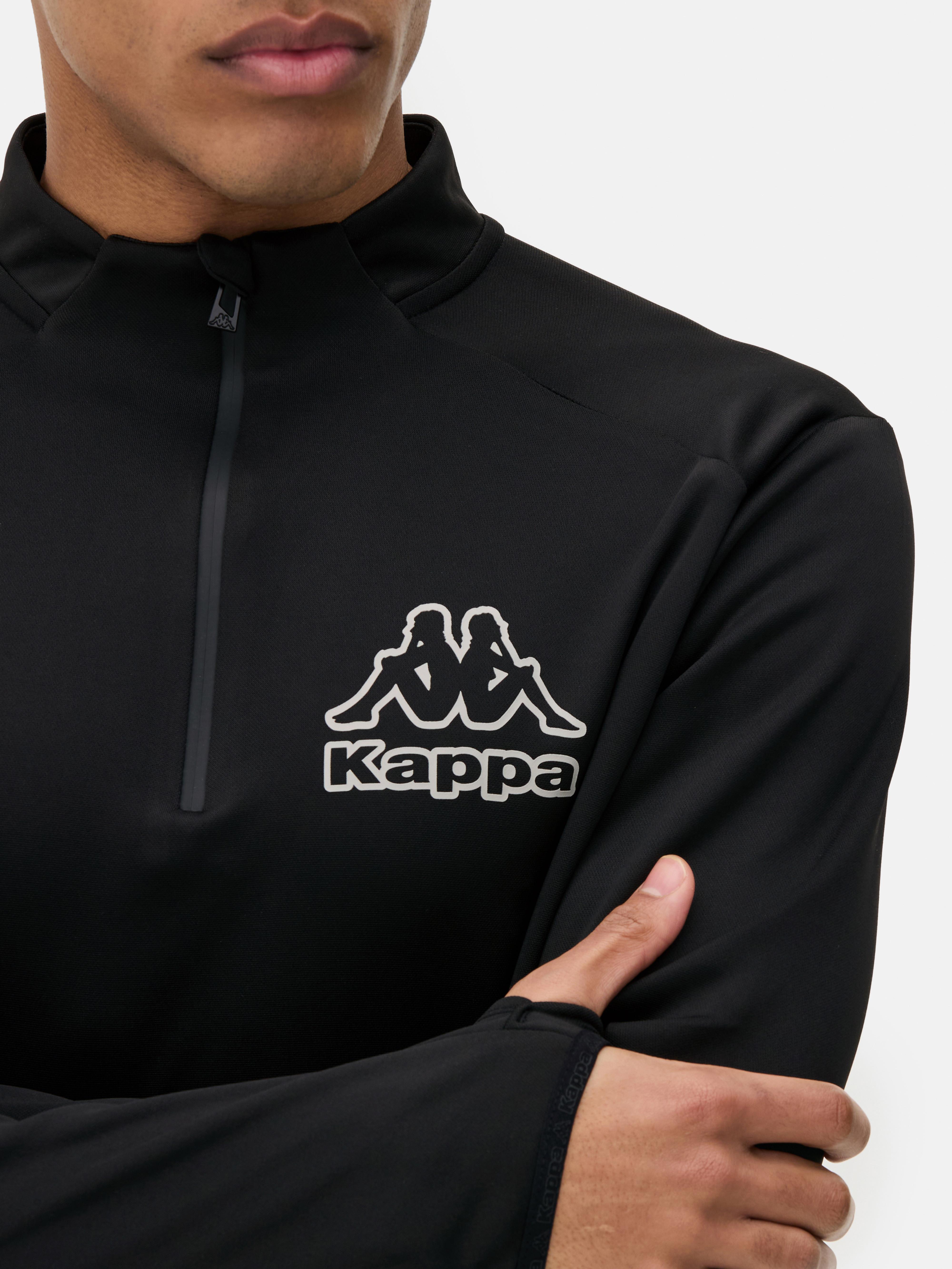 Kappa x Primark Quarter-Zip Long Sleeve T-Shirt