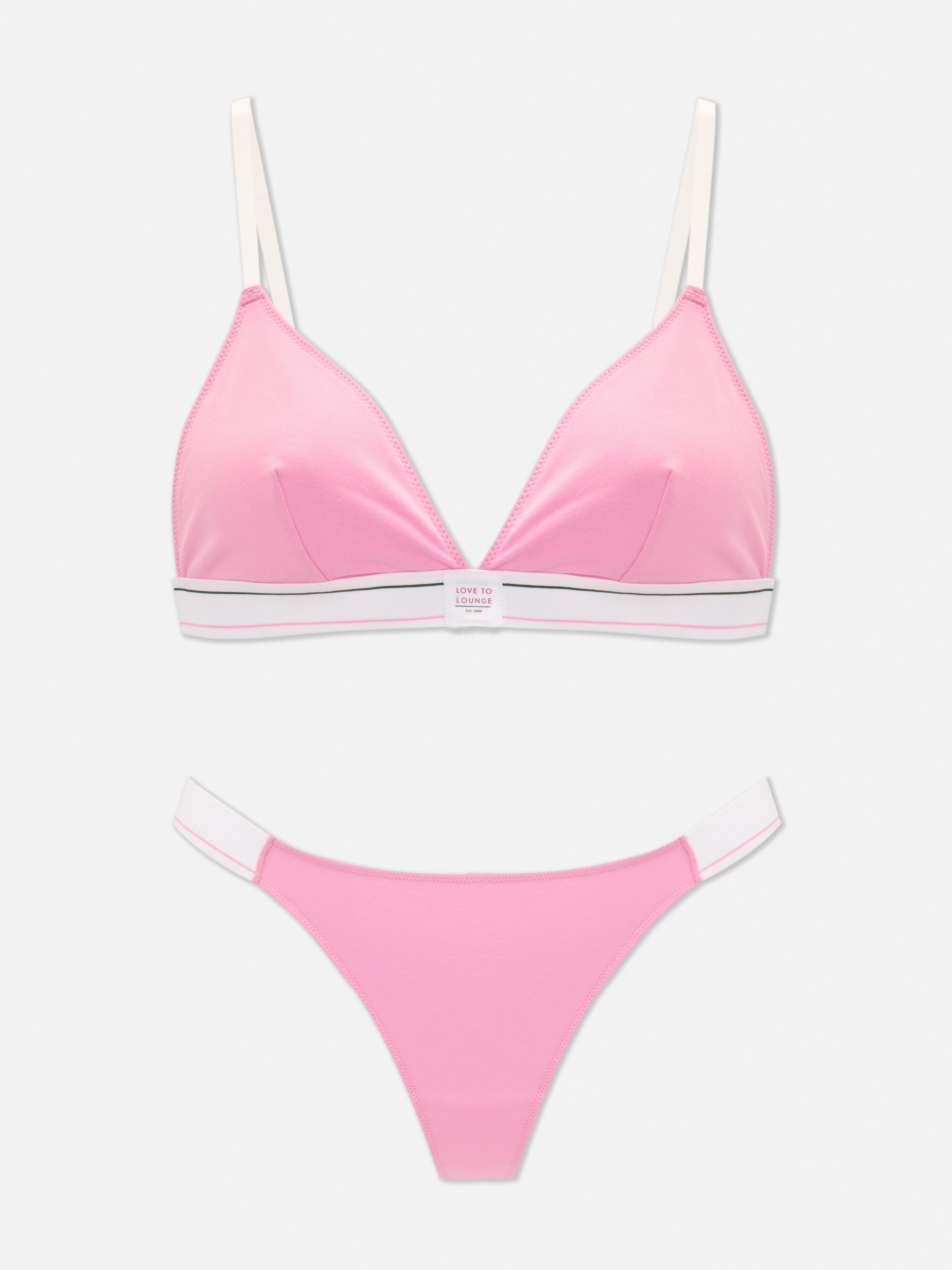 Triangelvormige lingerieset 'Love to Lounge'