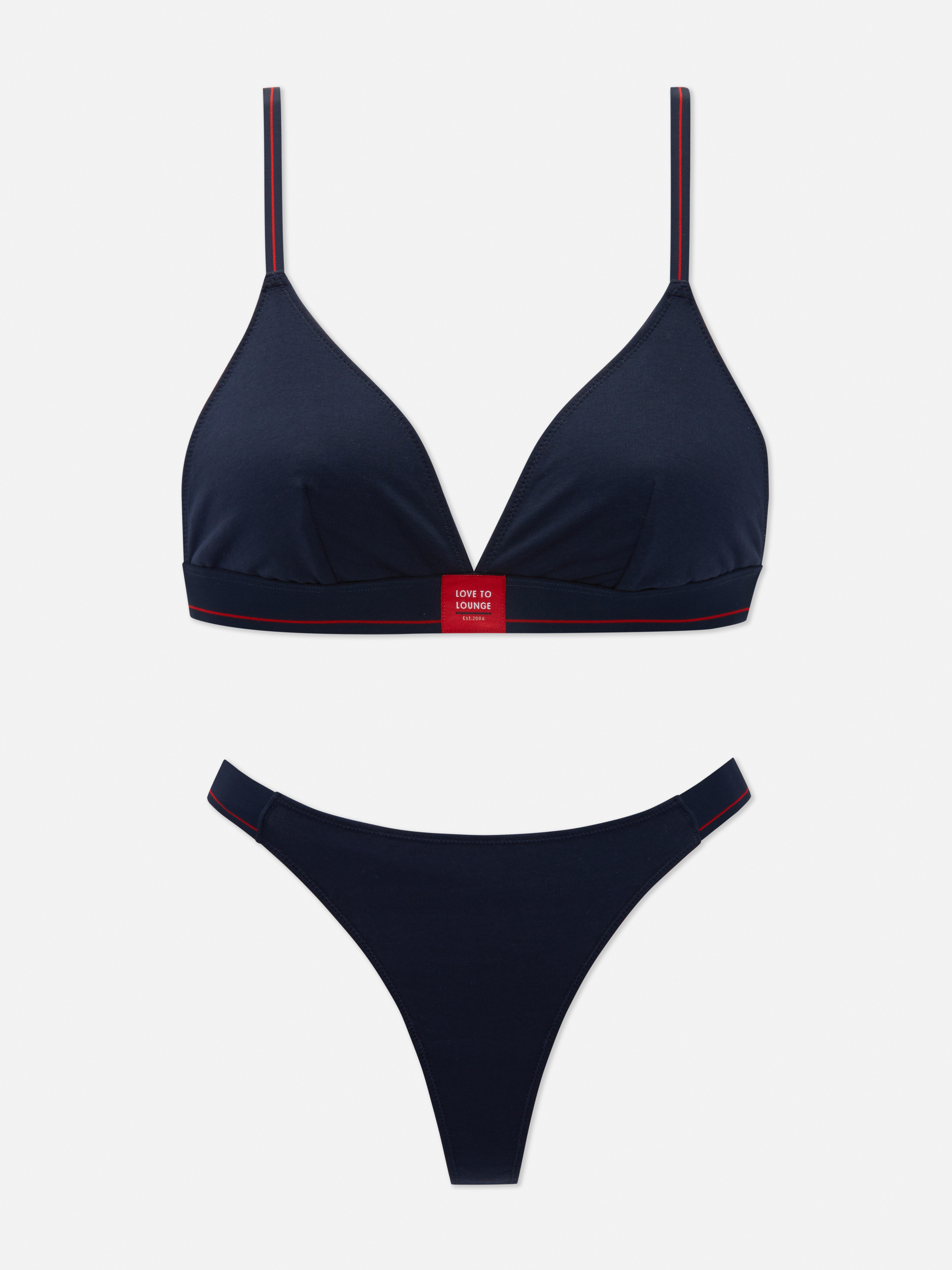 Love To Lounge Triangle Lingerie Set