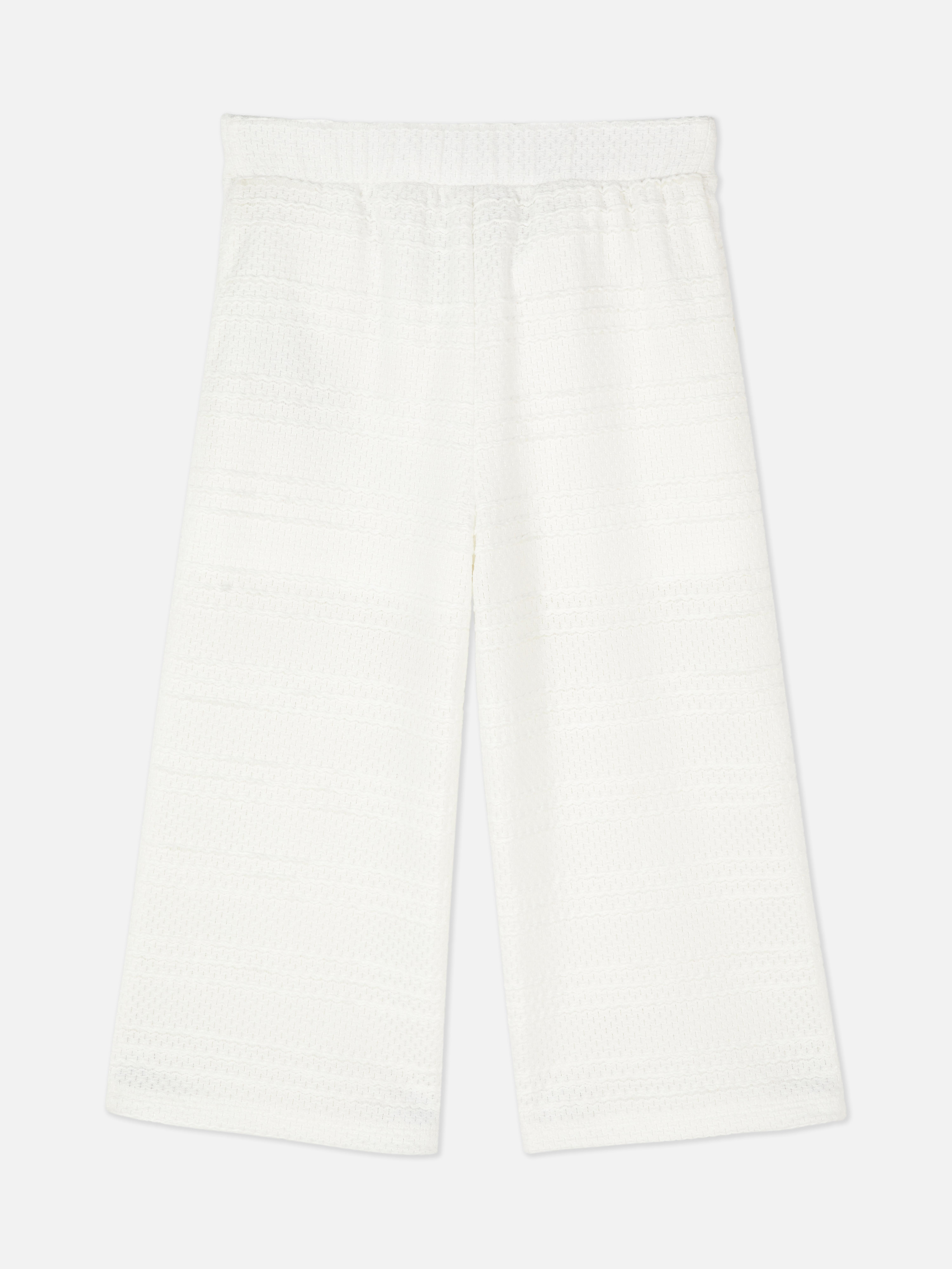 Pantalones con bordado inglés