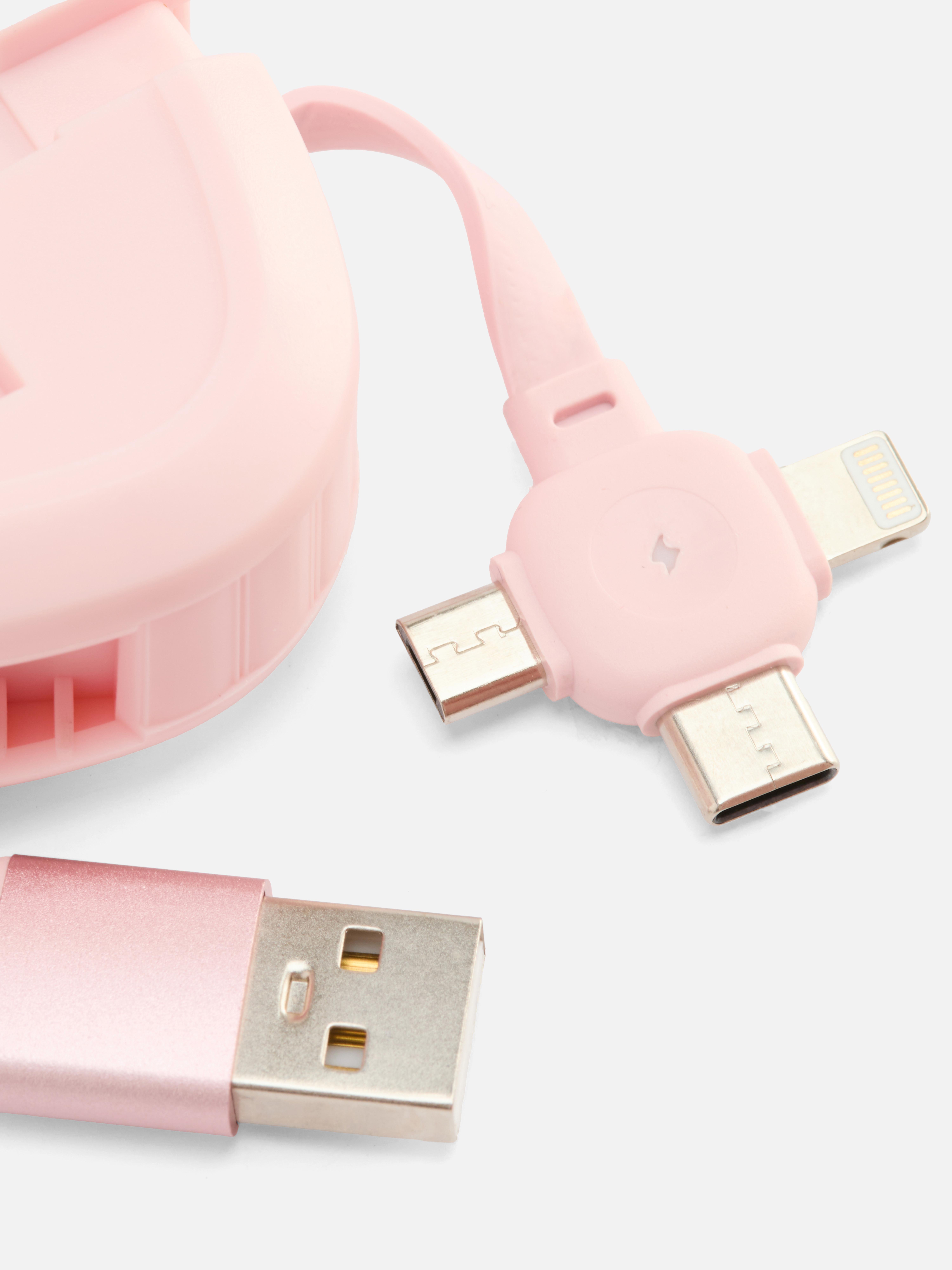 Intrekbare sleutelhanger met opladers Hello Kitty and Friends