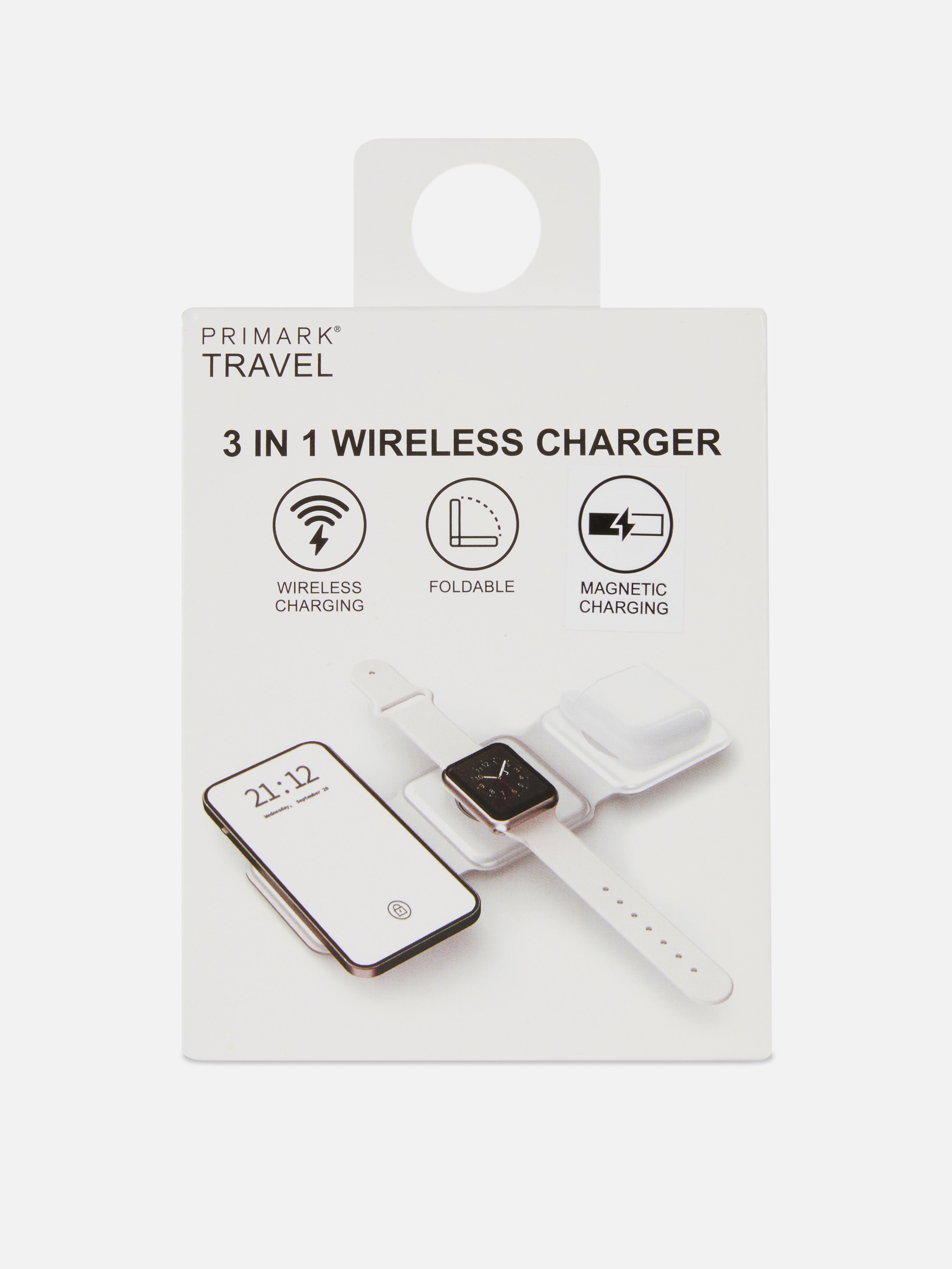 Caricabatterie wireless tre-in-uno