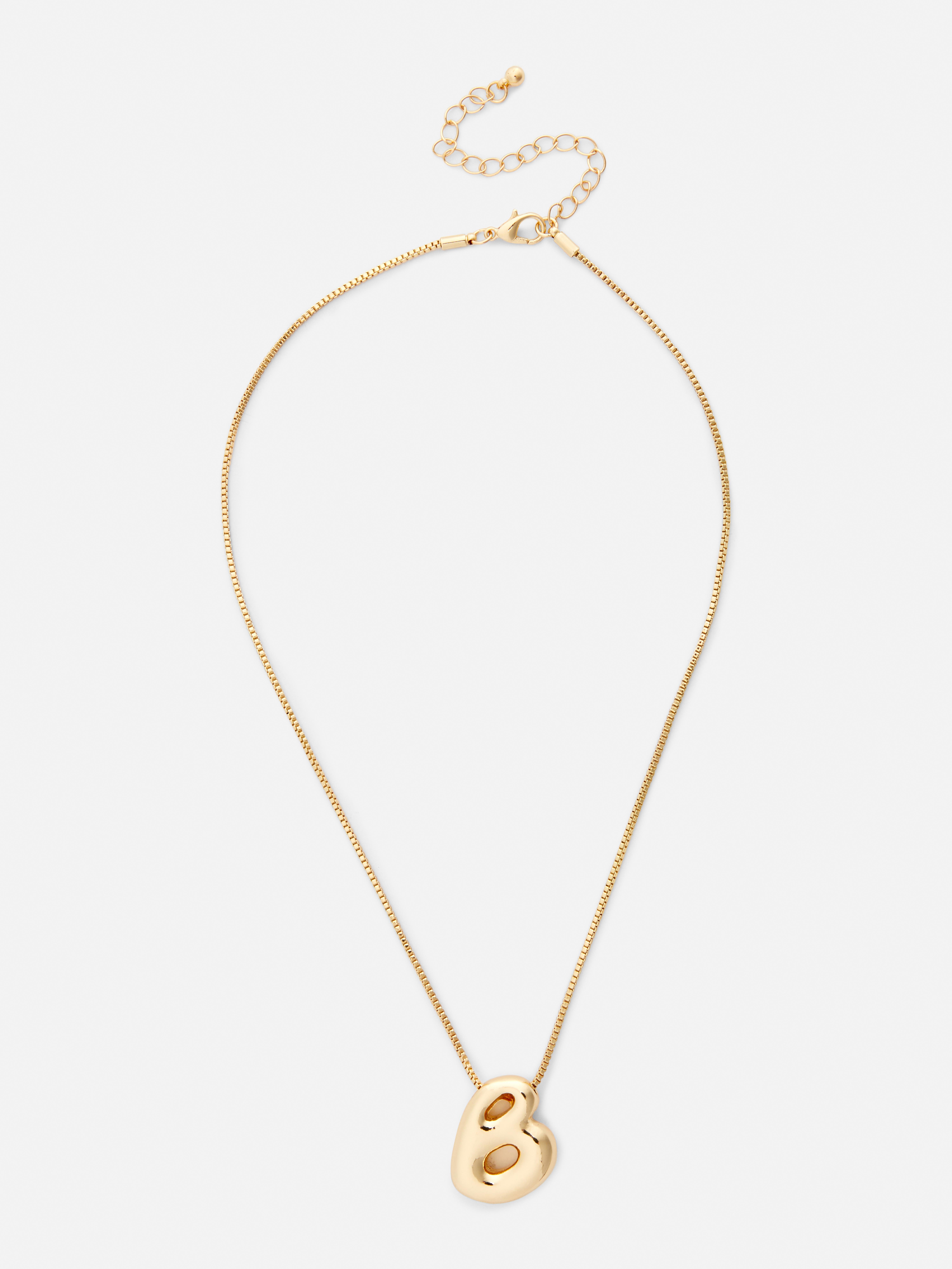 Collana con iniziale bombata The Edit Giallo