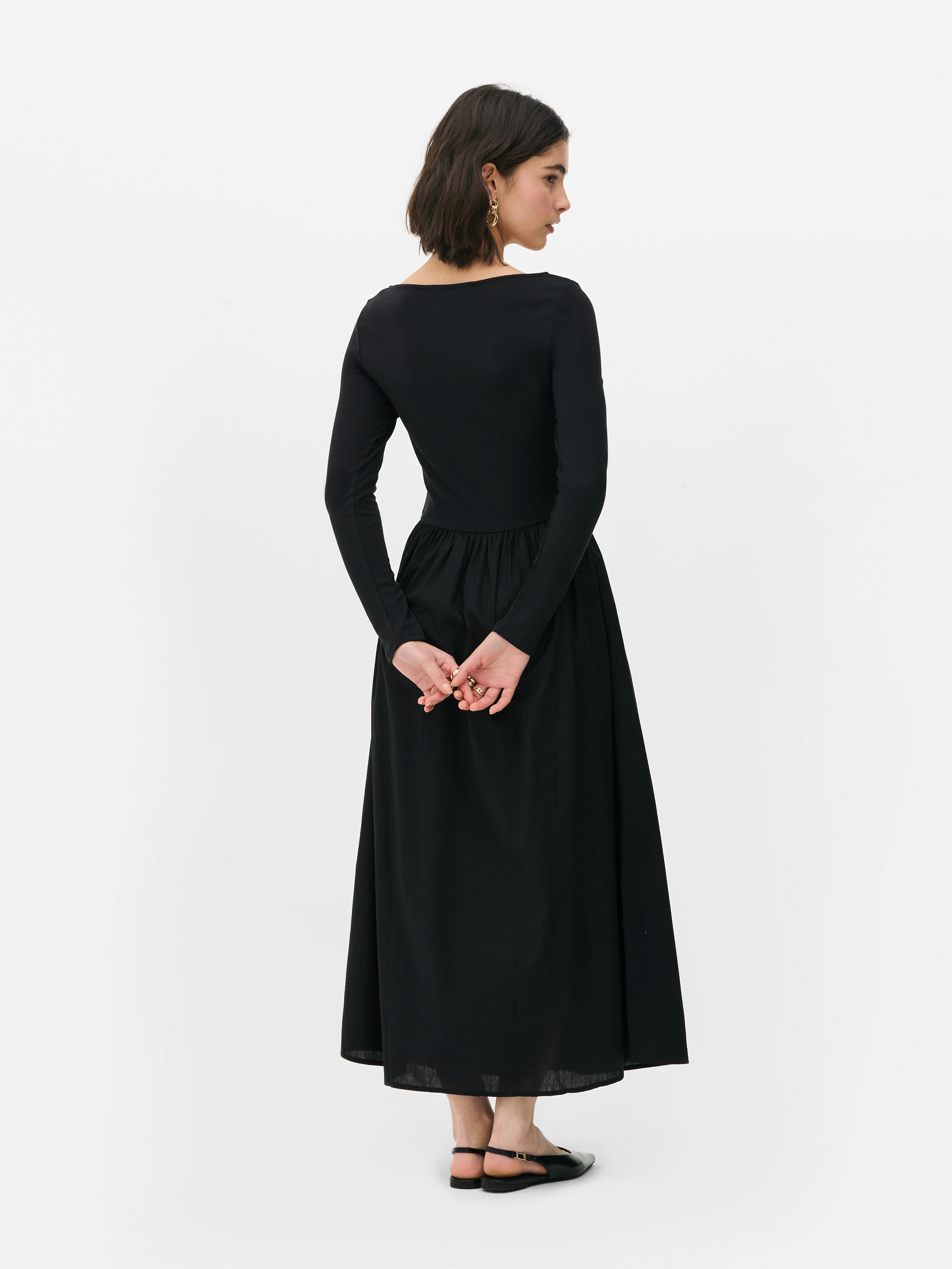 2-in-1 T-Shirt Midi Dress