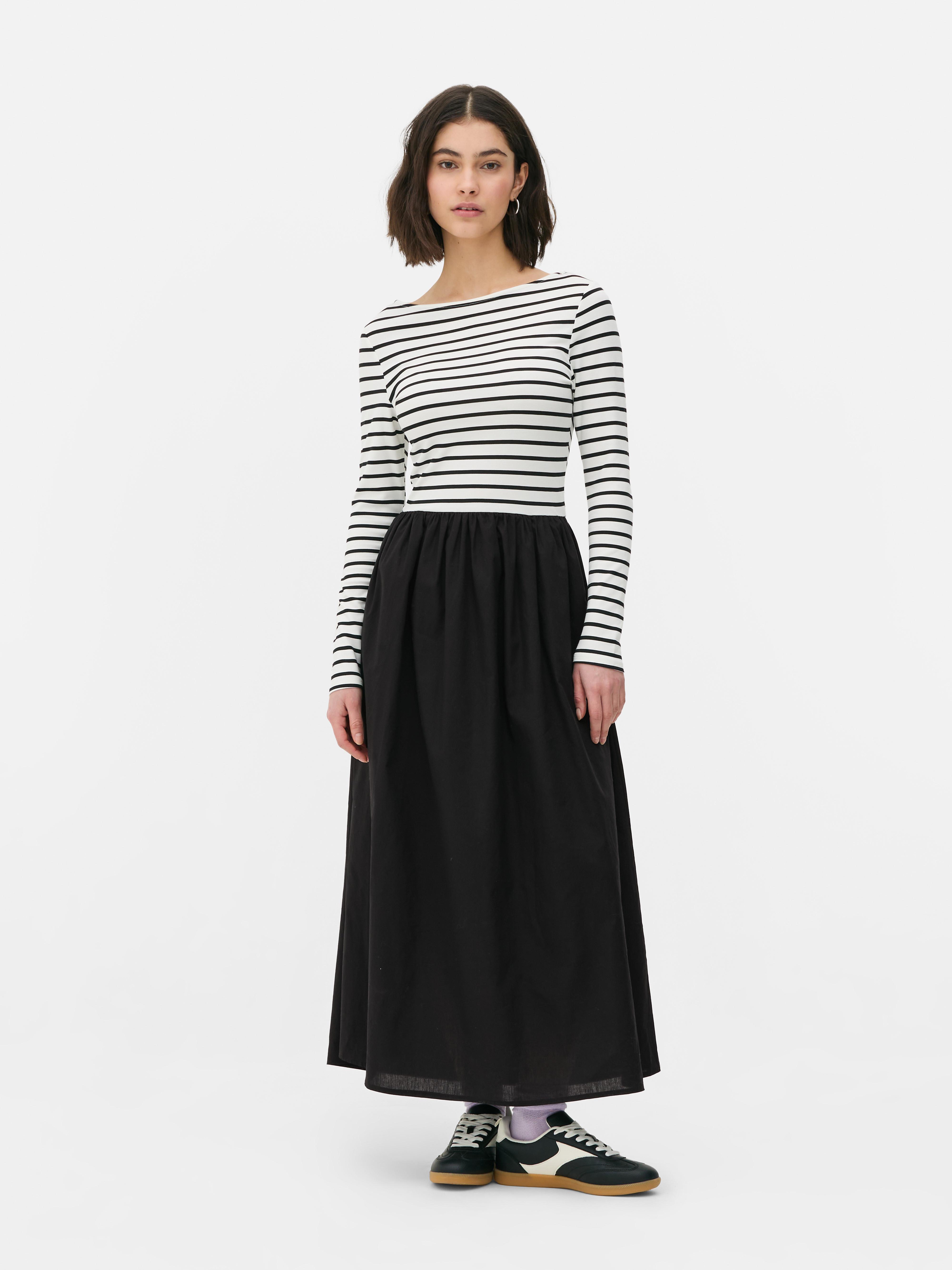 2-in-1 T-Shirt Midi Dress