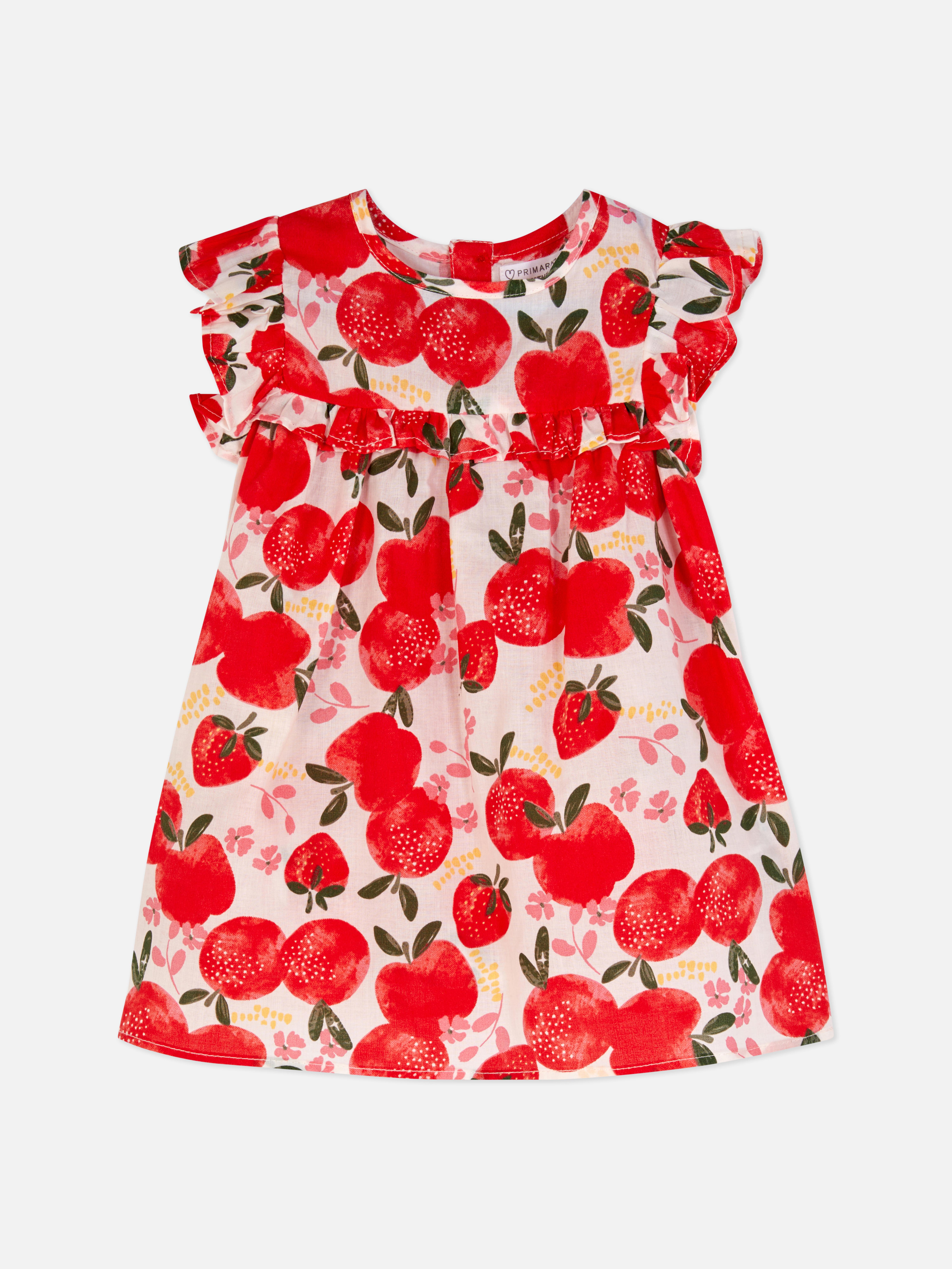 0-36mths | Fruit Print Ruffle Dress