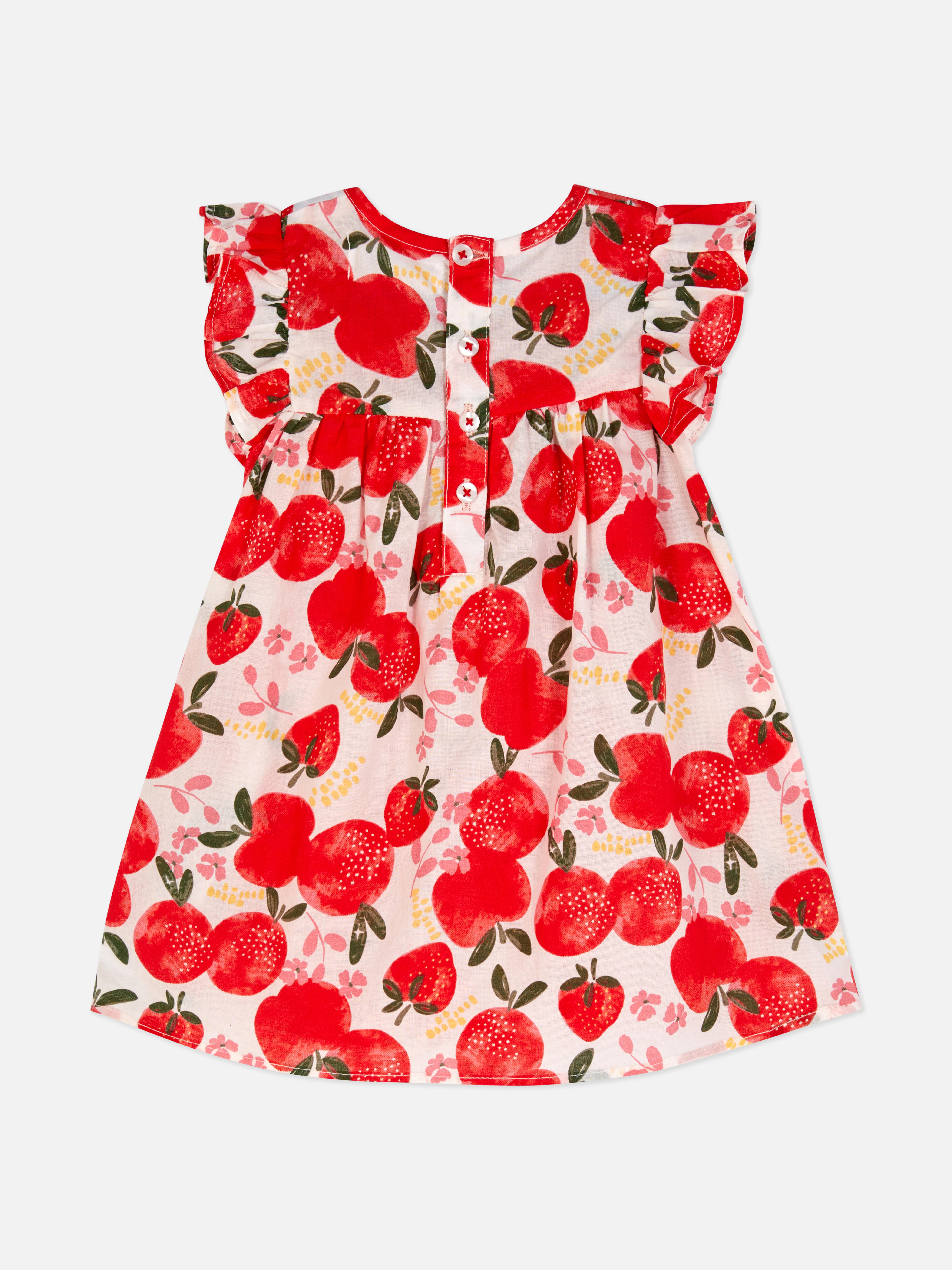 0-36mths | Fruit Print Ruffle Dress