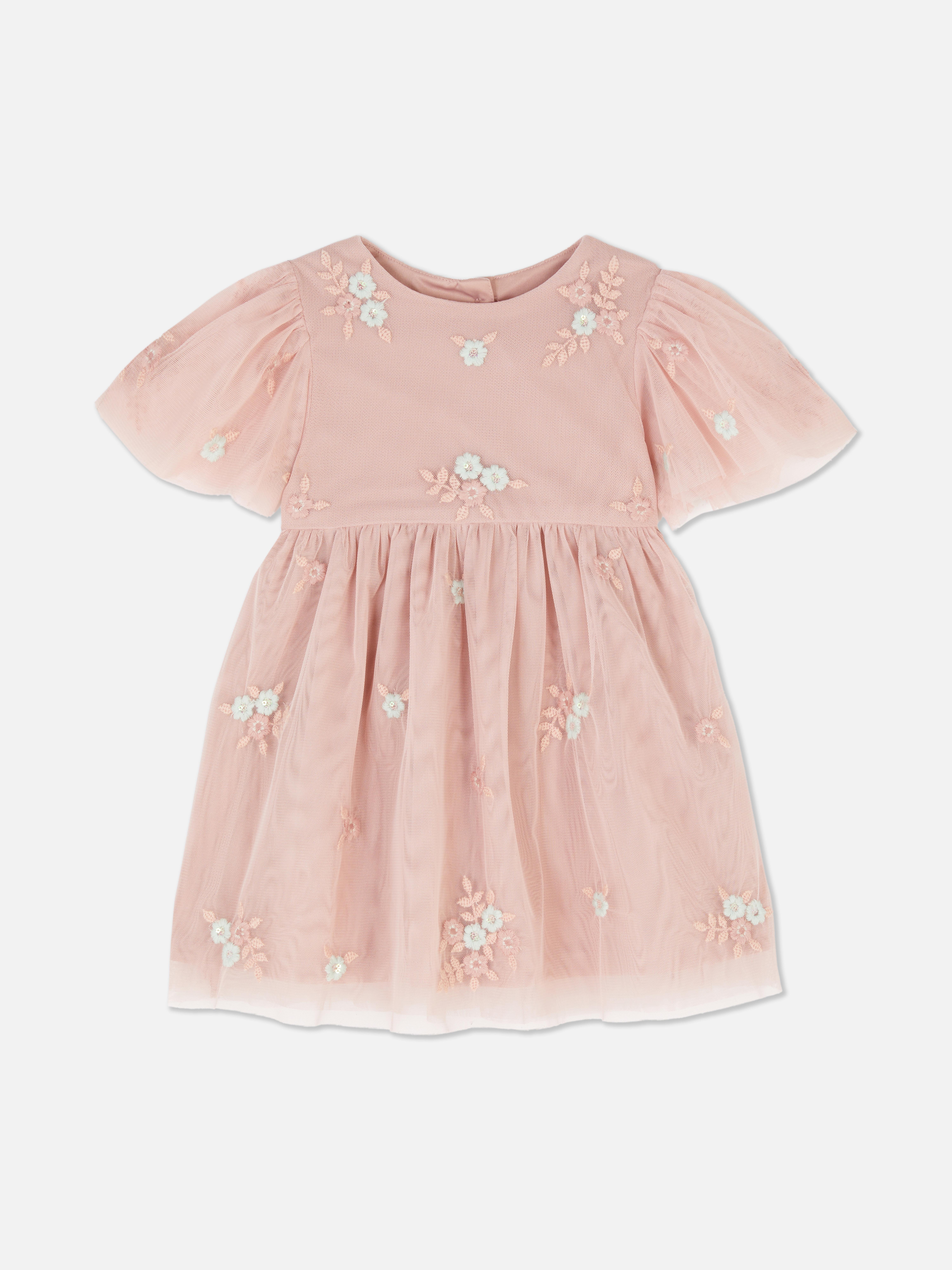 Embroidered Floral Tutu Dress