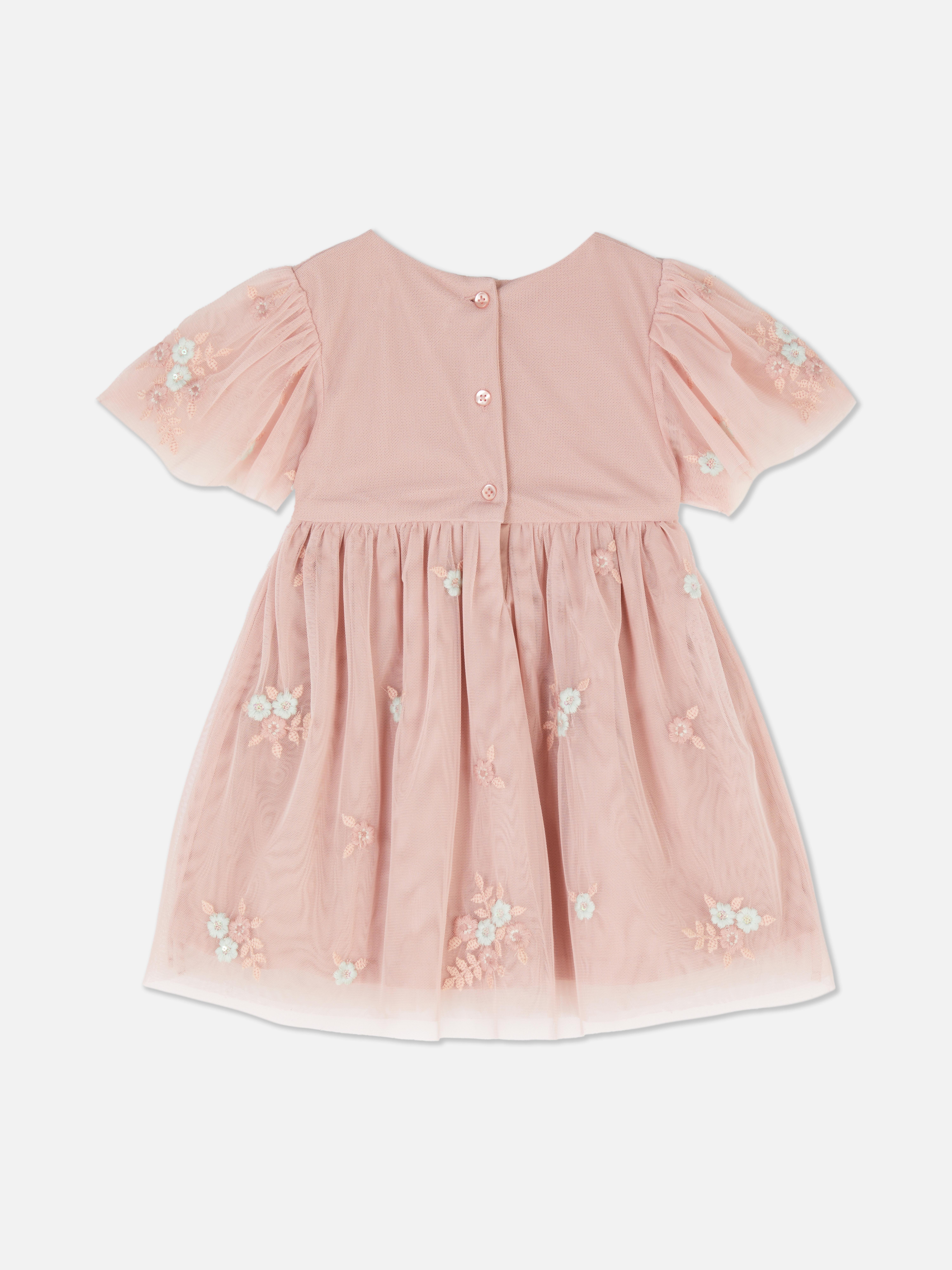 Embroidered Floral Tutu Dress
