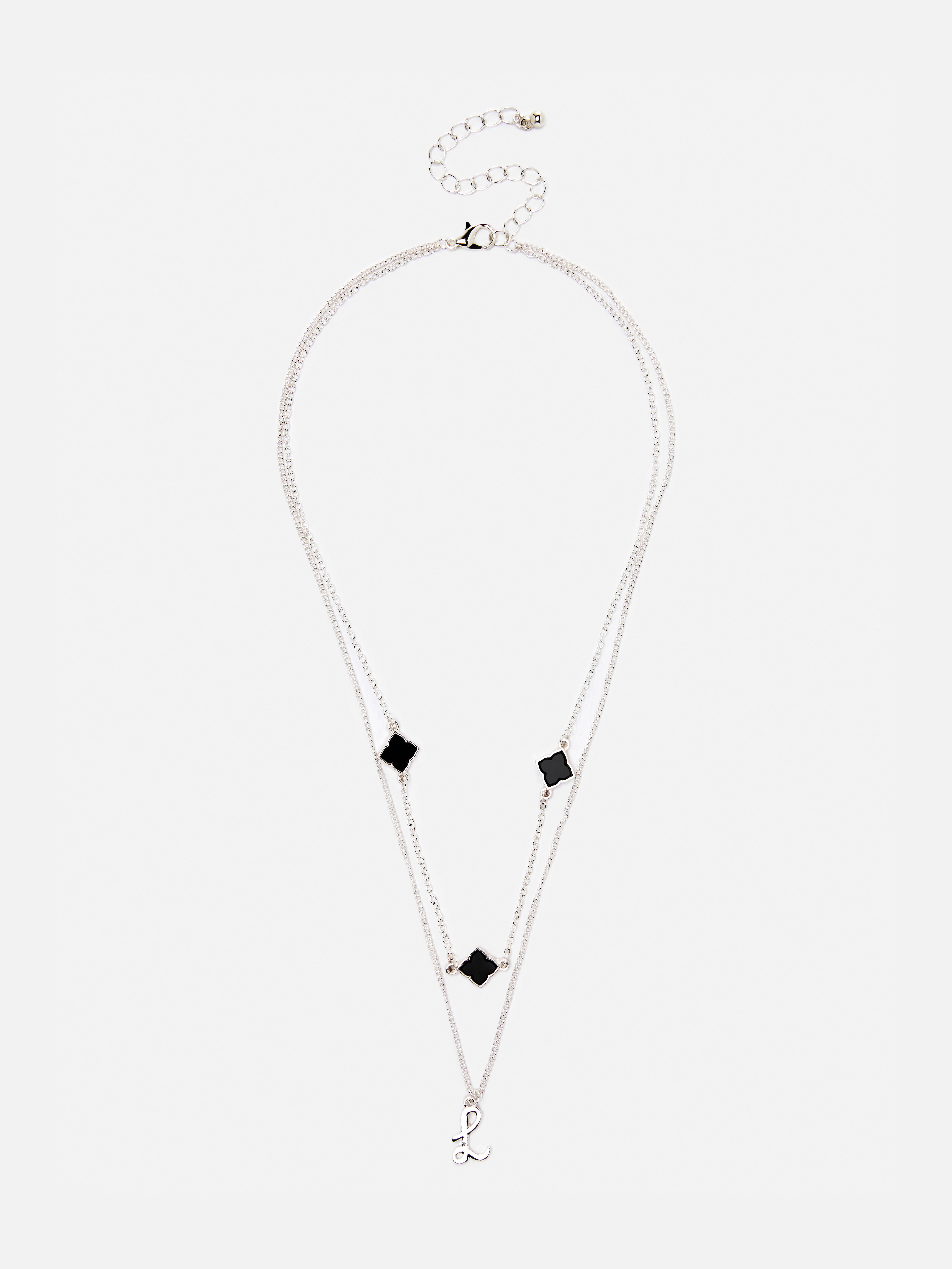 Double collier à initiale