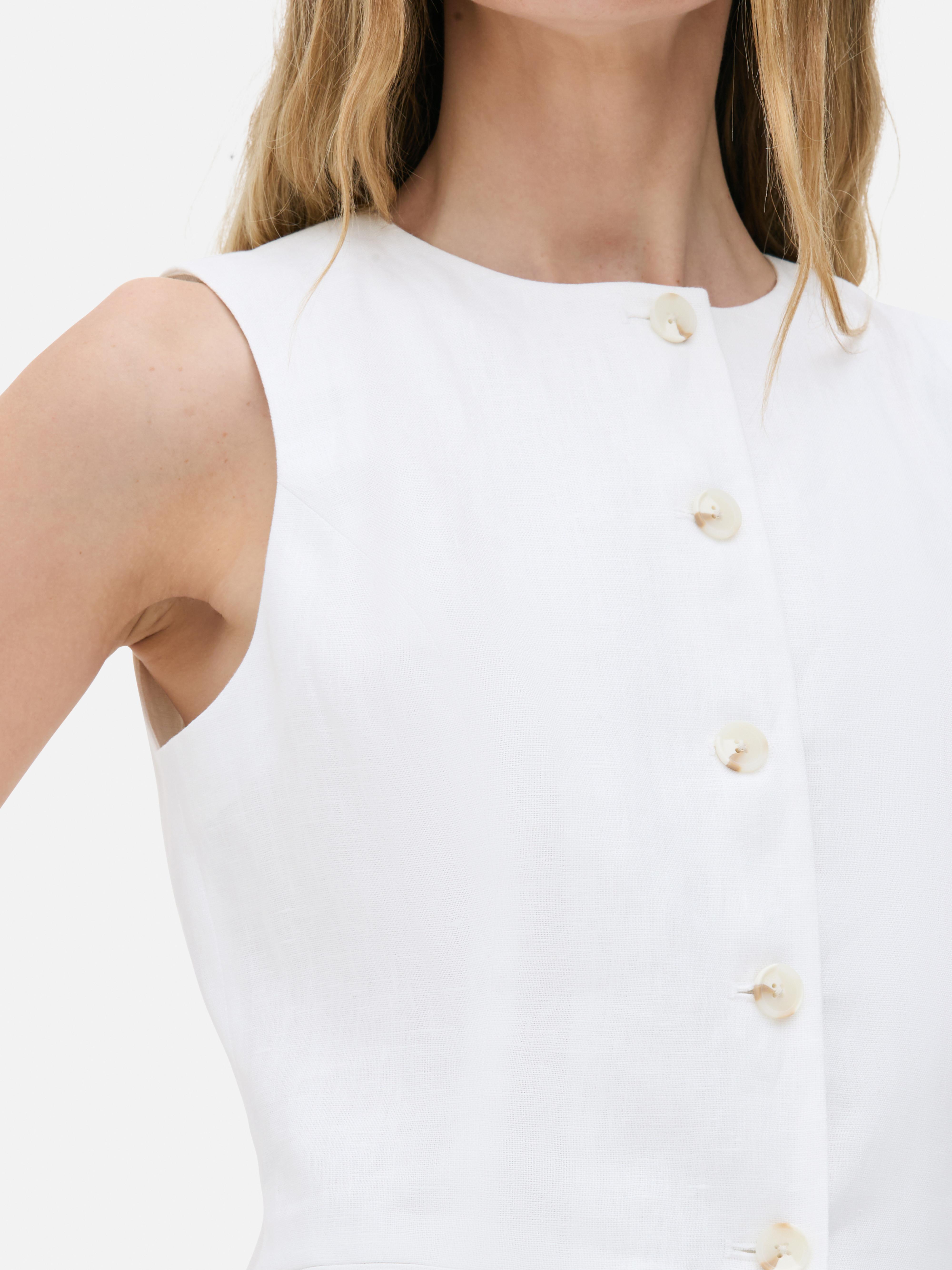 The Edit Linen Vest